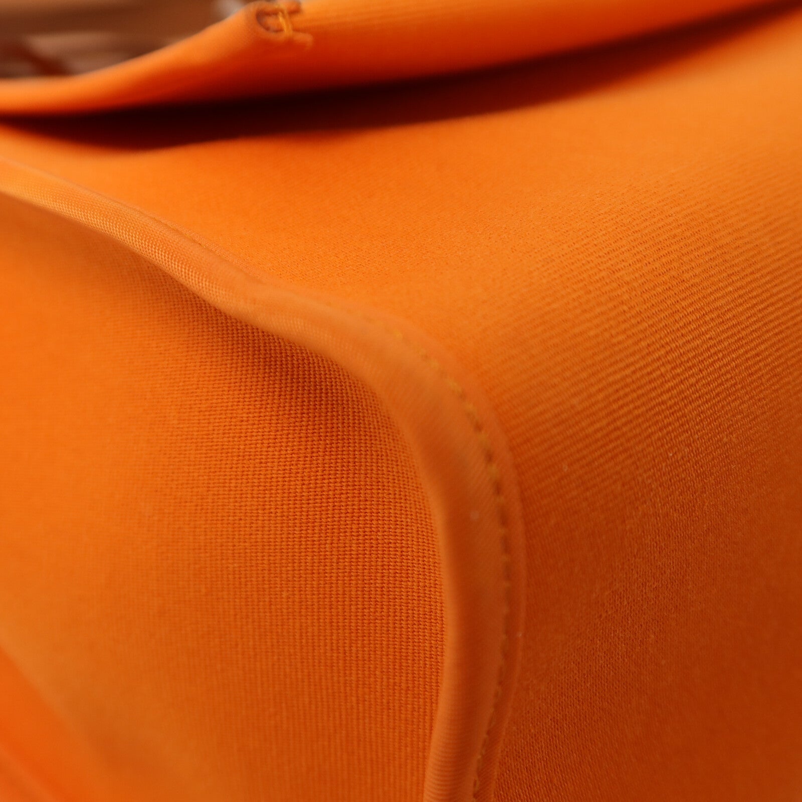 HERMES 帆布Herbag PM銀扣手挽肩背兩用袋Orange