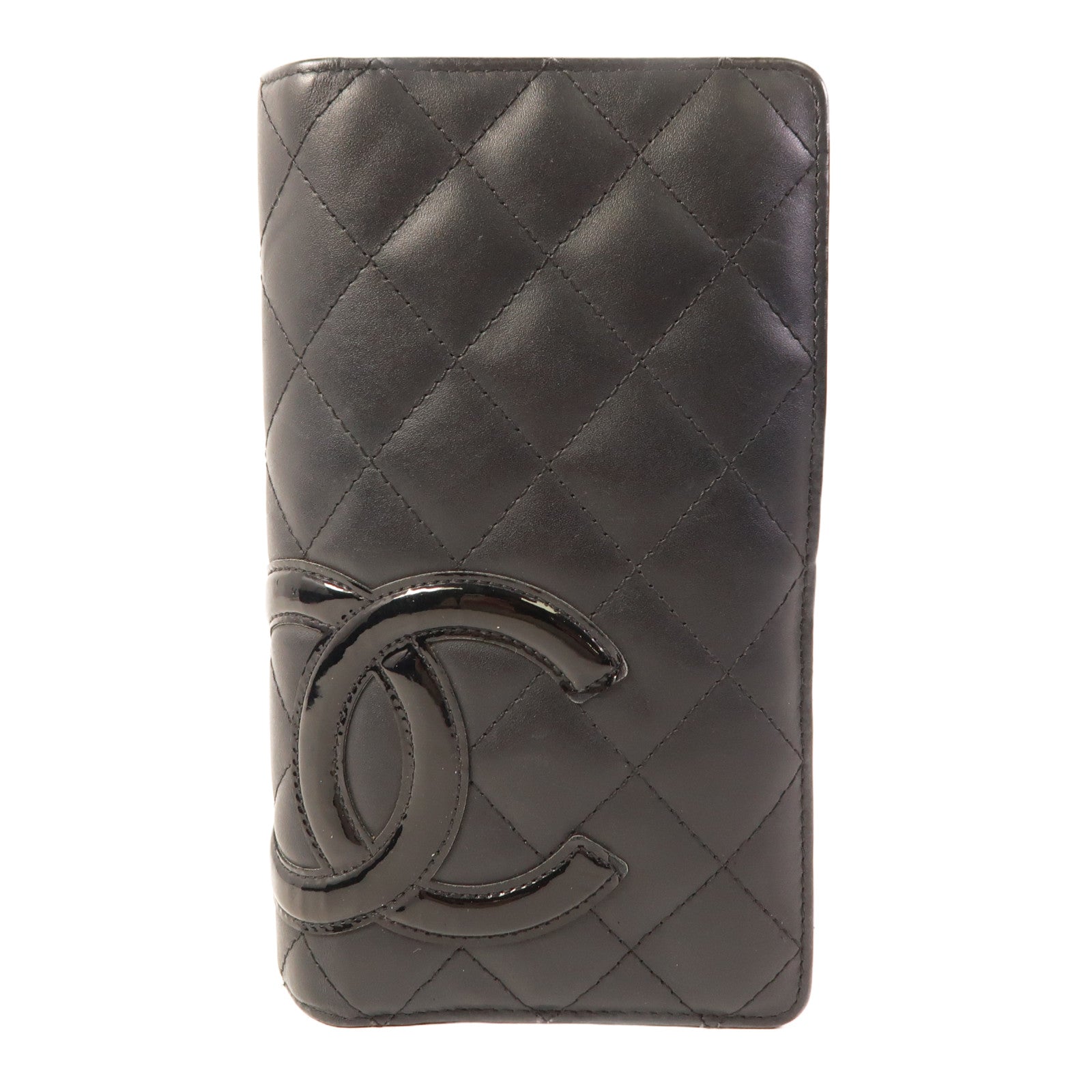 CHANEL 牛皮皮革Cambon Wallet銀扣長錢包