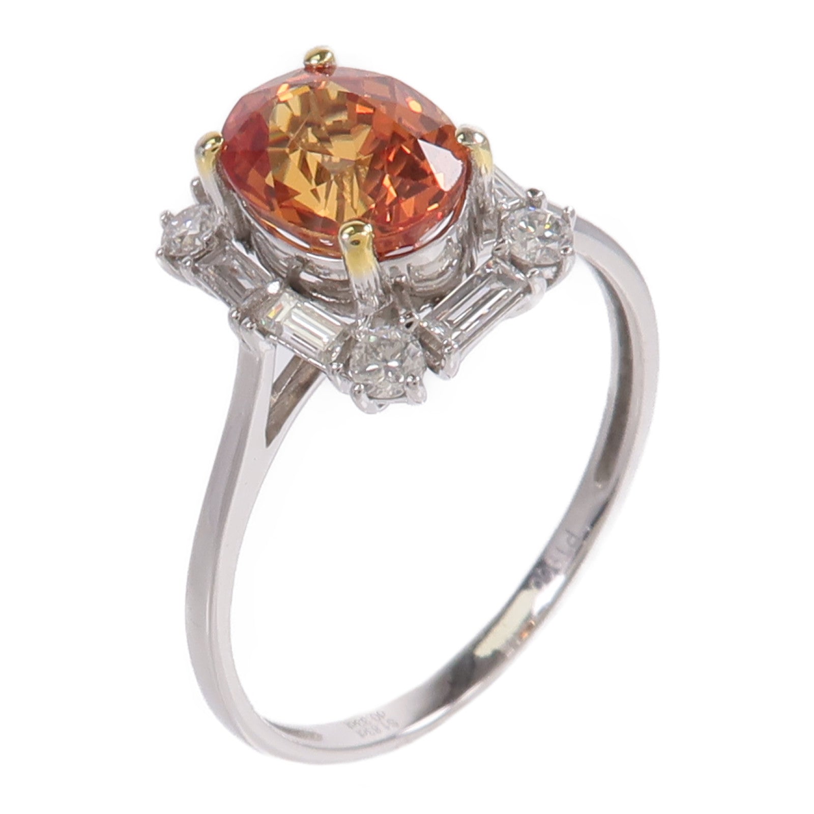JEWELRY PT900鉑金Sphene Diamond Ring榍/鑽石戒指