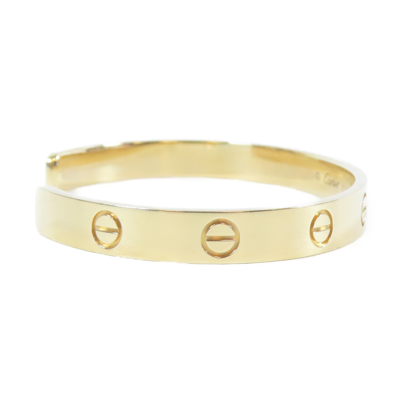 CARTIER 18K黃金Love Bracelet手鐲Cartier#17