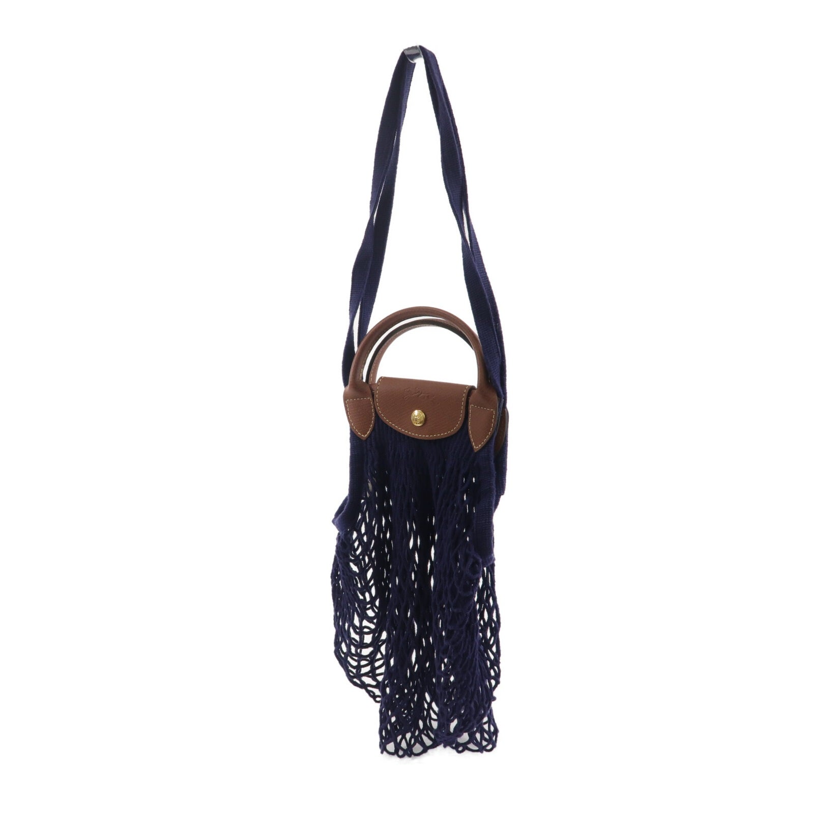 Longchamp 棉布Le Pliage Filet手挽肩背兩用袋