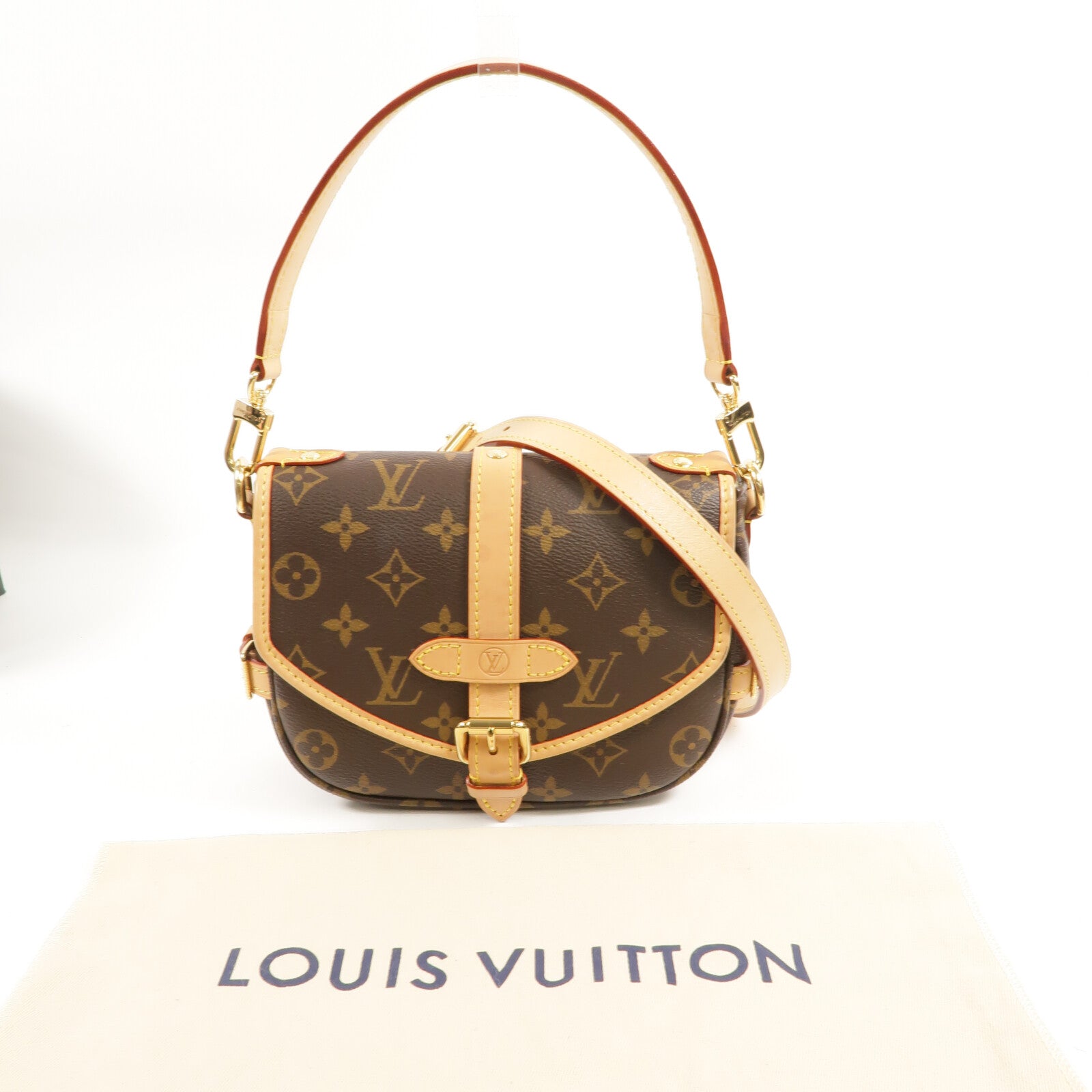 LOUIS VUITTON Monogram Saumur BB手挽肩背兩用袋