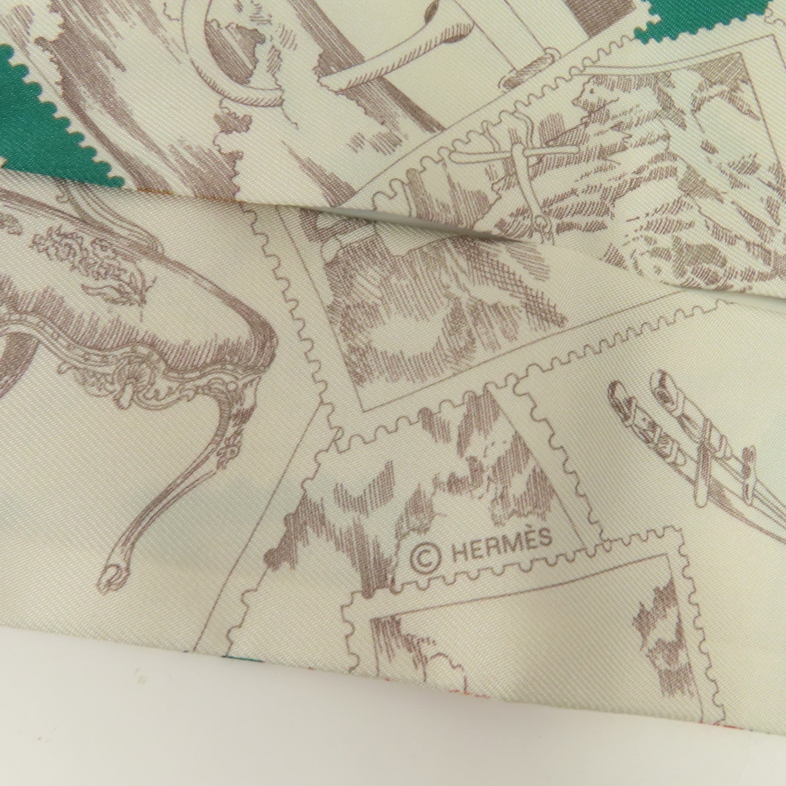 HERMES 絲質Twilly絲巾