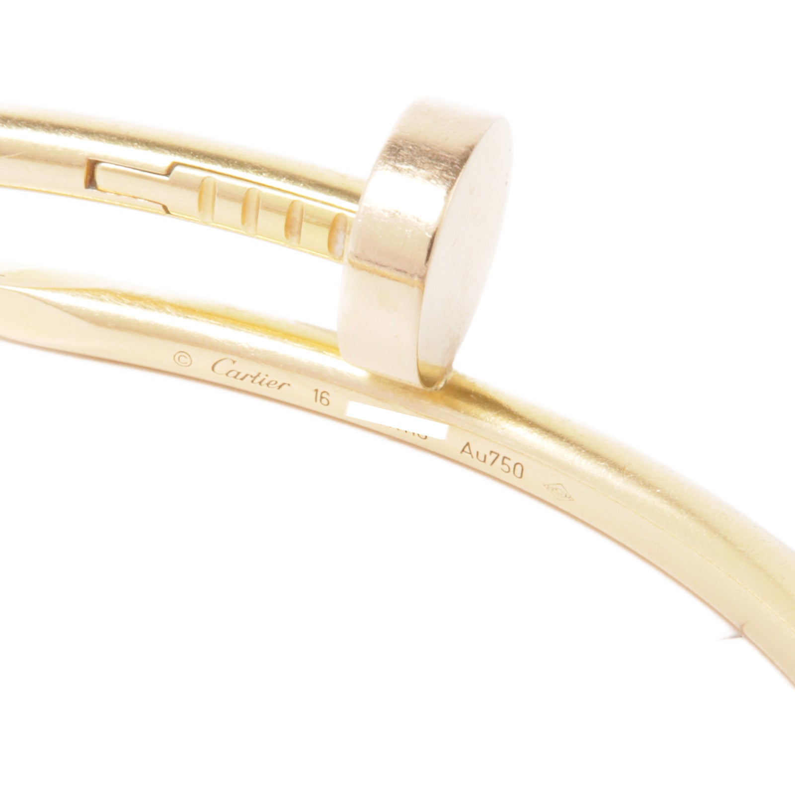 CARTIER 【激減優惠】18K黃金Juste un Clou Bracelet手鐲Cartier#16