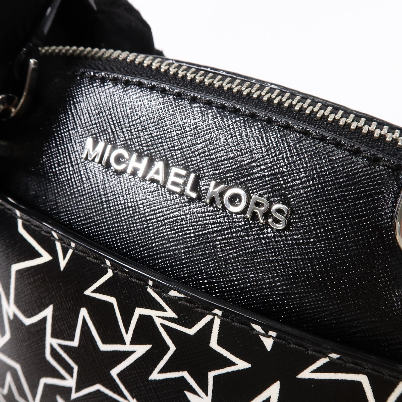 Michael Kors 塗層帆布Emmy Small Dome Satchel Printed Stars手挽袋