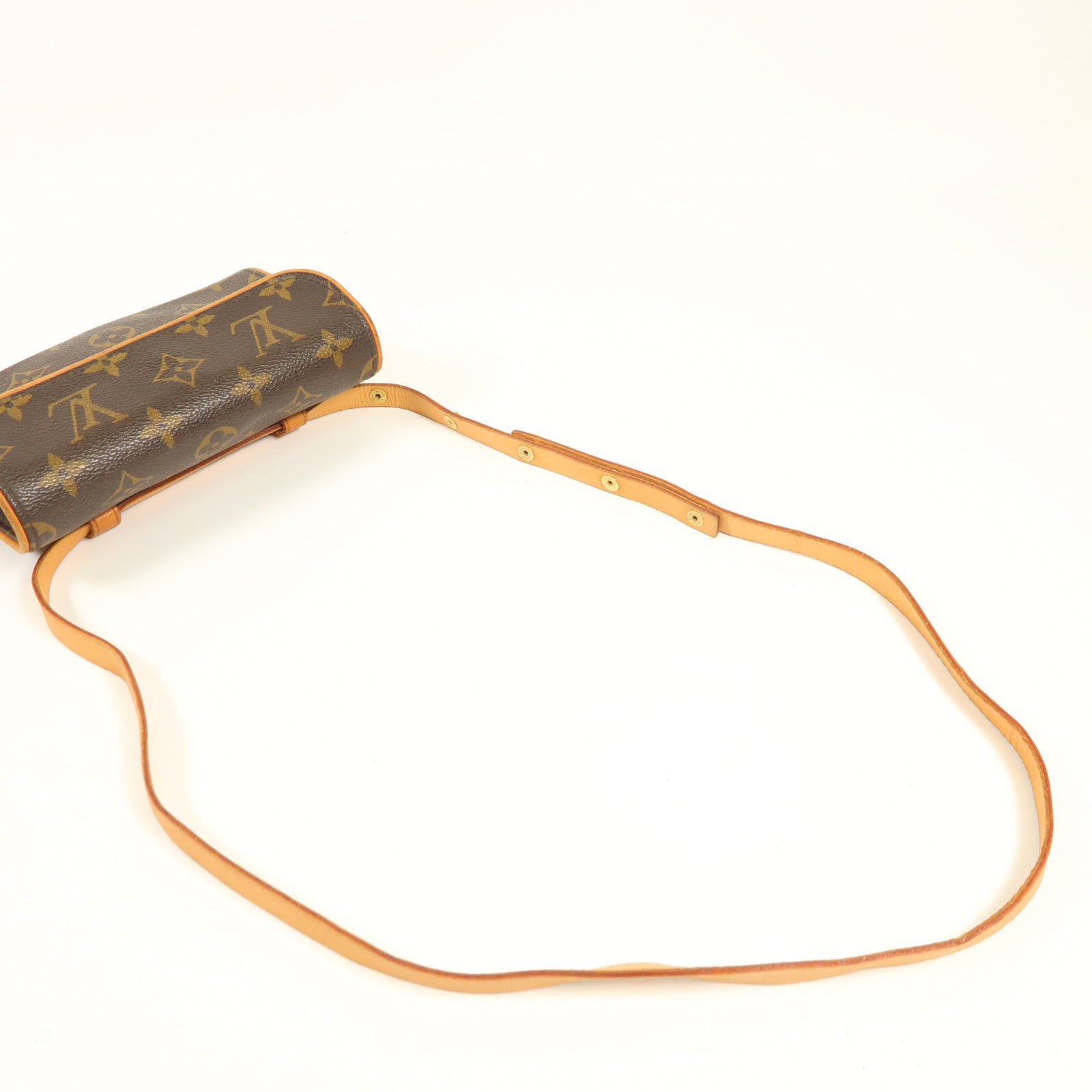 LOUIS VUITTON Monogram Pochette Florentine XS金扣腰包