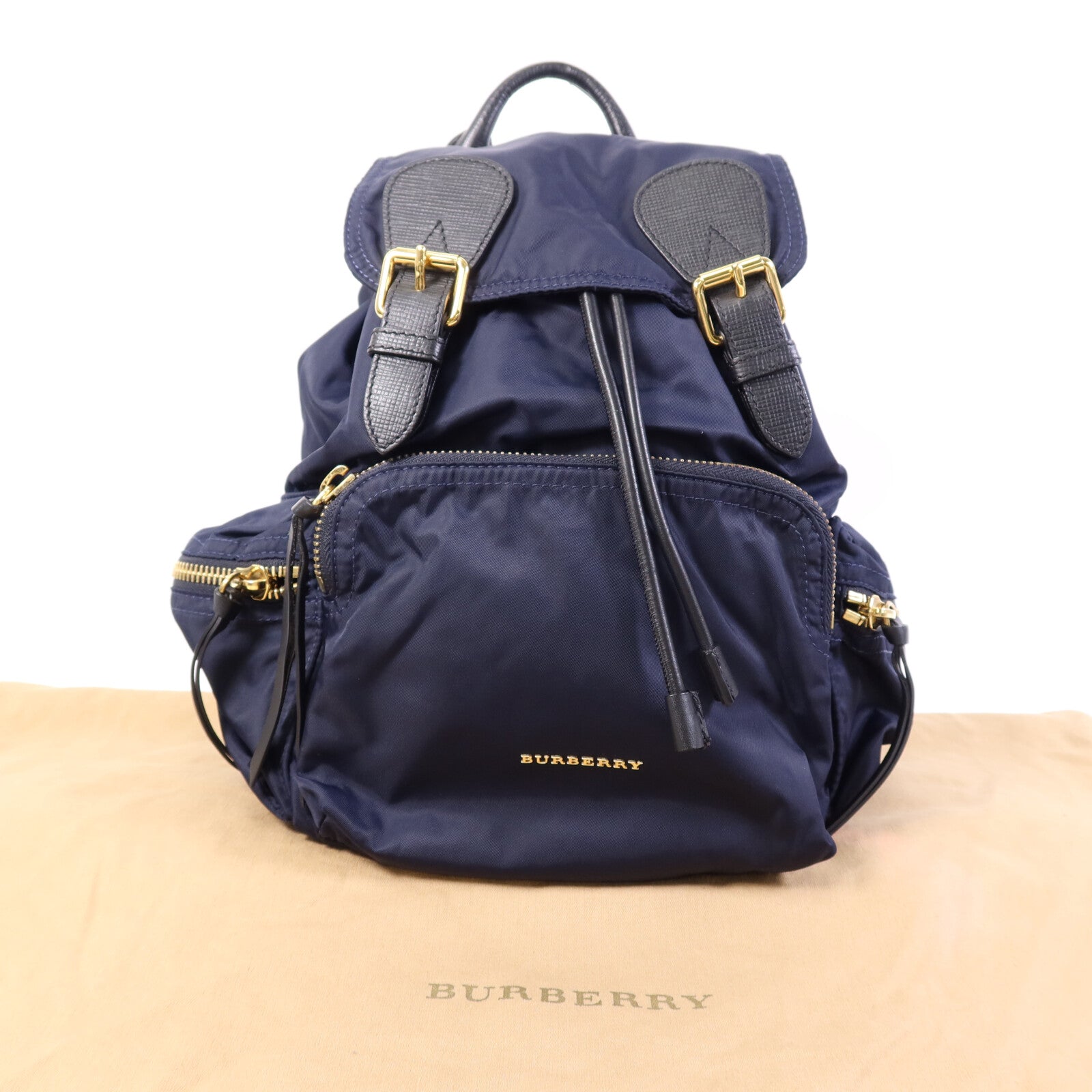BURBERRY 尼龍Backpack金扣背包