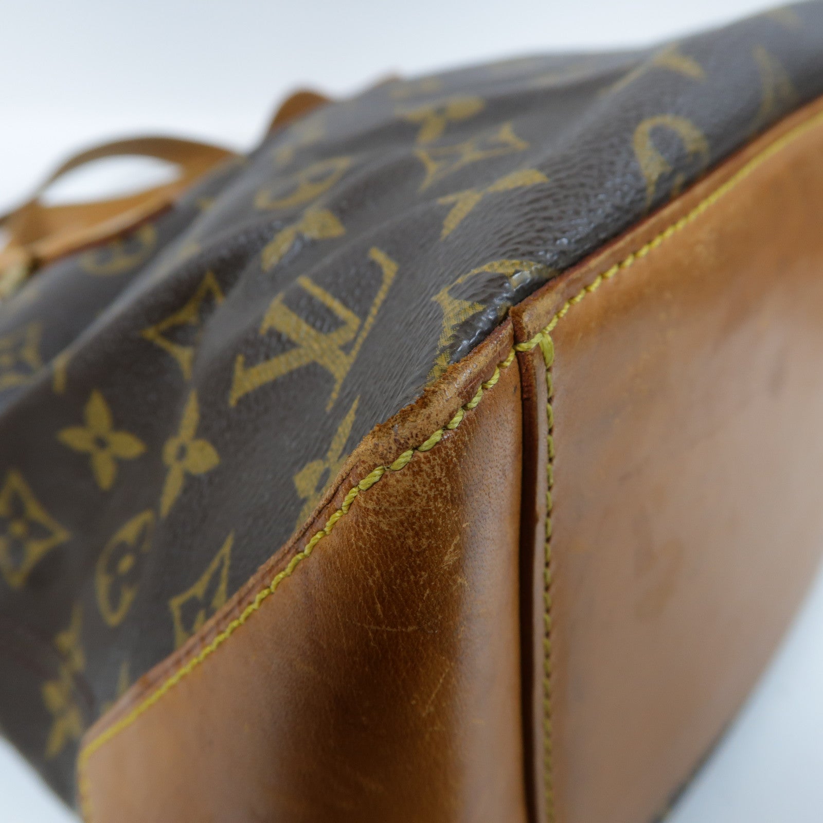 LOUIS VUITTON Monogram Cabas Piano金扣手挽袋啡色