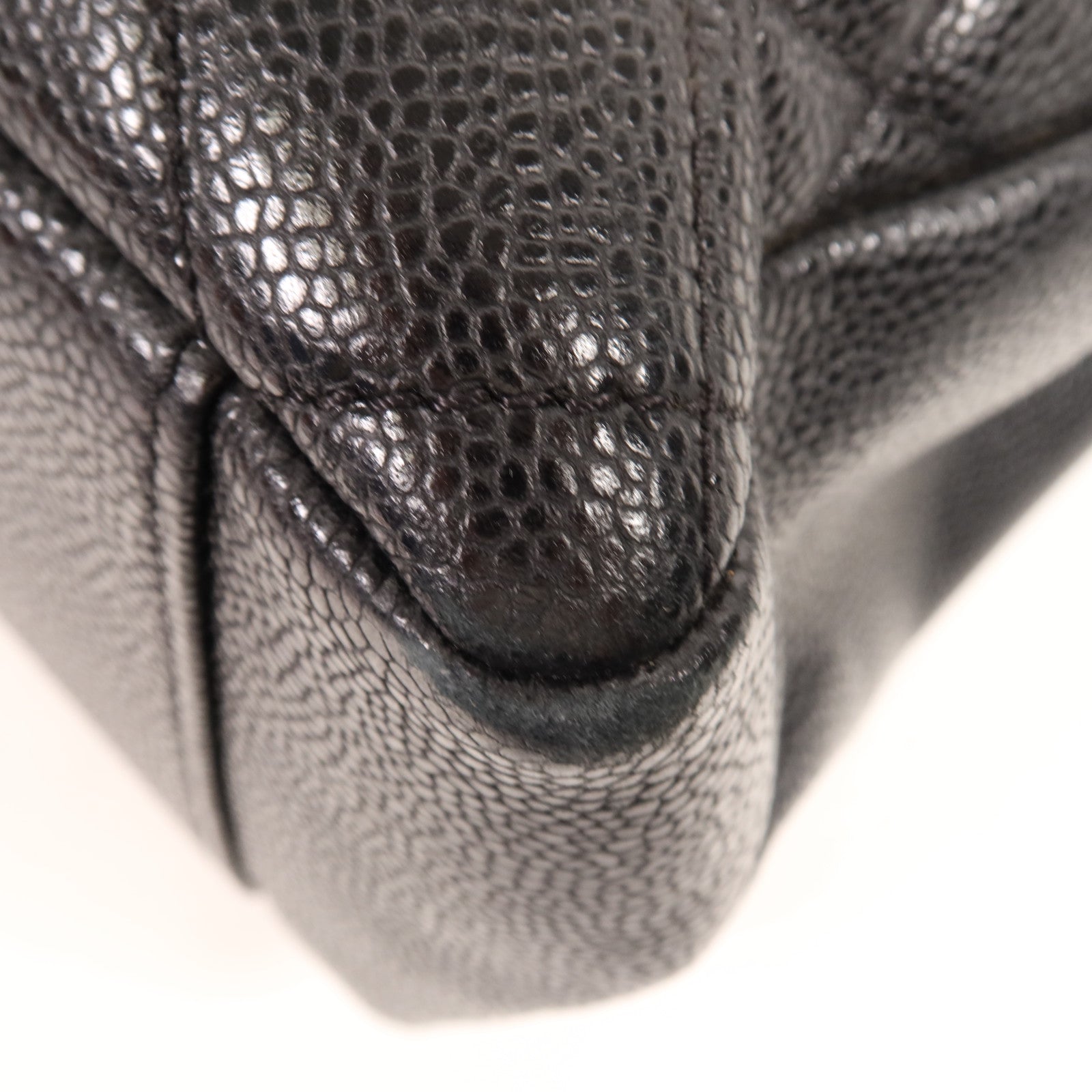 CHANEL 牛皮皮革GST Grand Shopping Tote Bag銀扣肩背袋