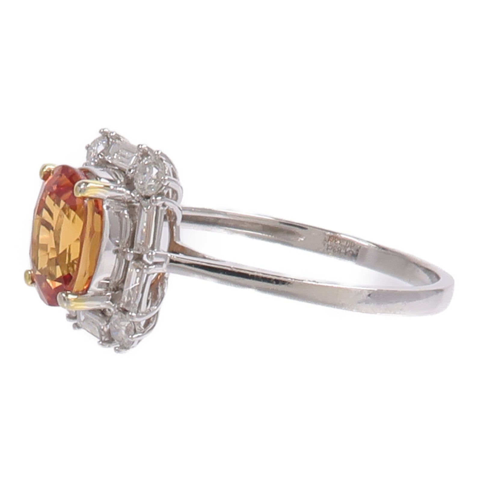 JEWELRY PT900鉑金Sphene Diamond Ring榍/鑽石戒指