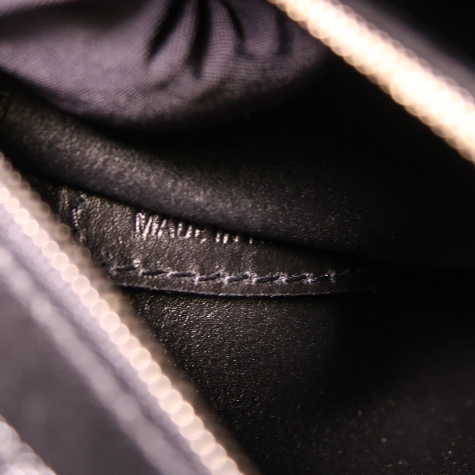 BALENCIAGA 2 Way Bag Leather Silver