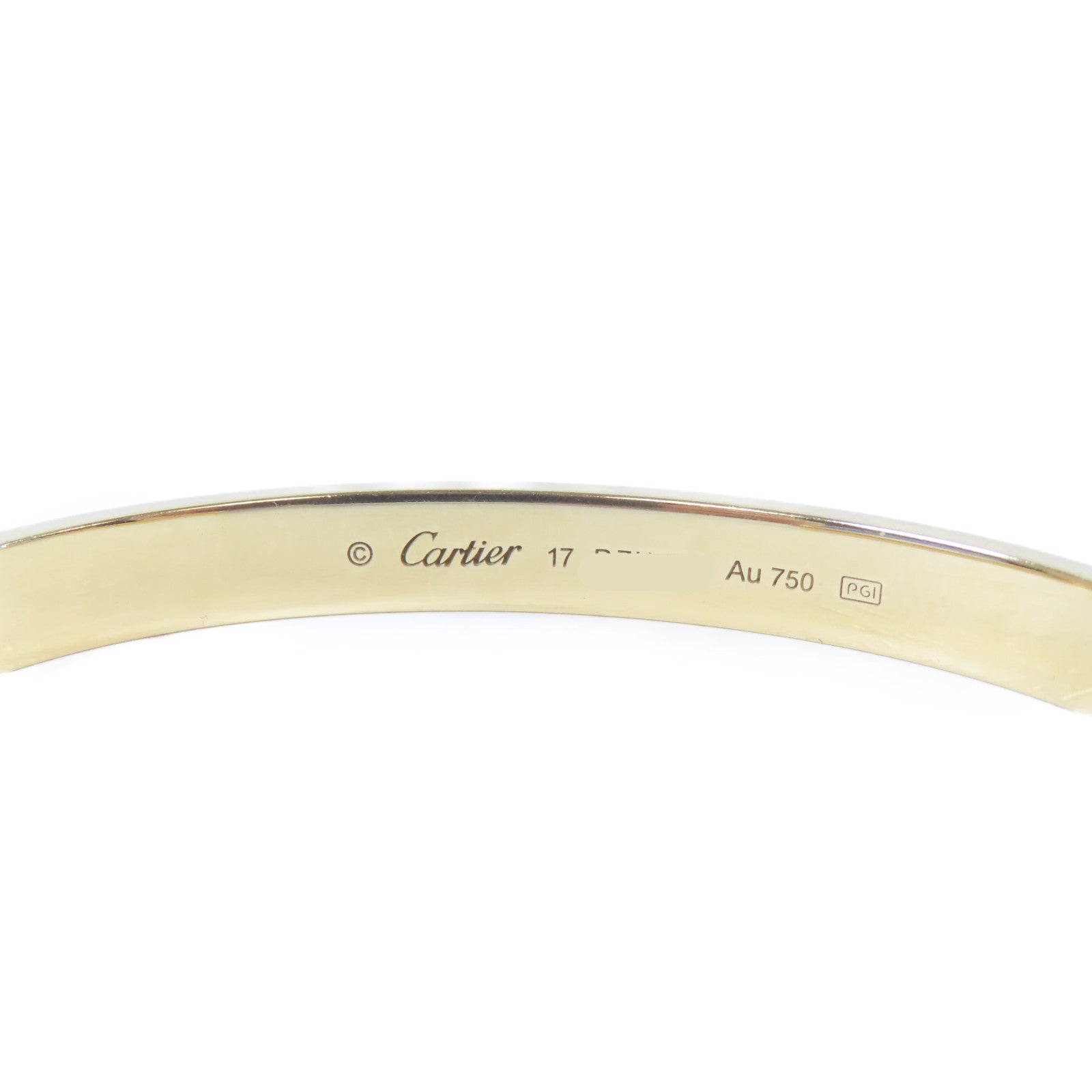 CARTIER 18K黃金Love Bracelet手鐲Cartier#17