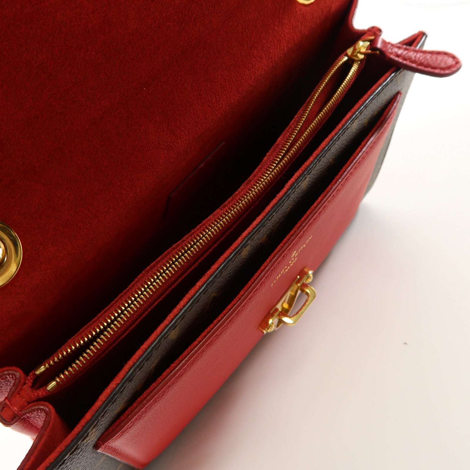 LOUIS VUITTON Monogram Victoire金扣鏈帶肩背袋