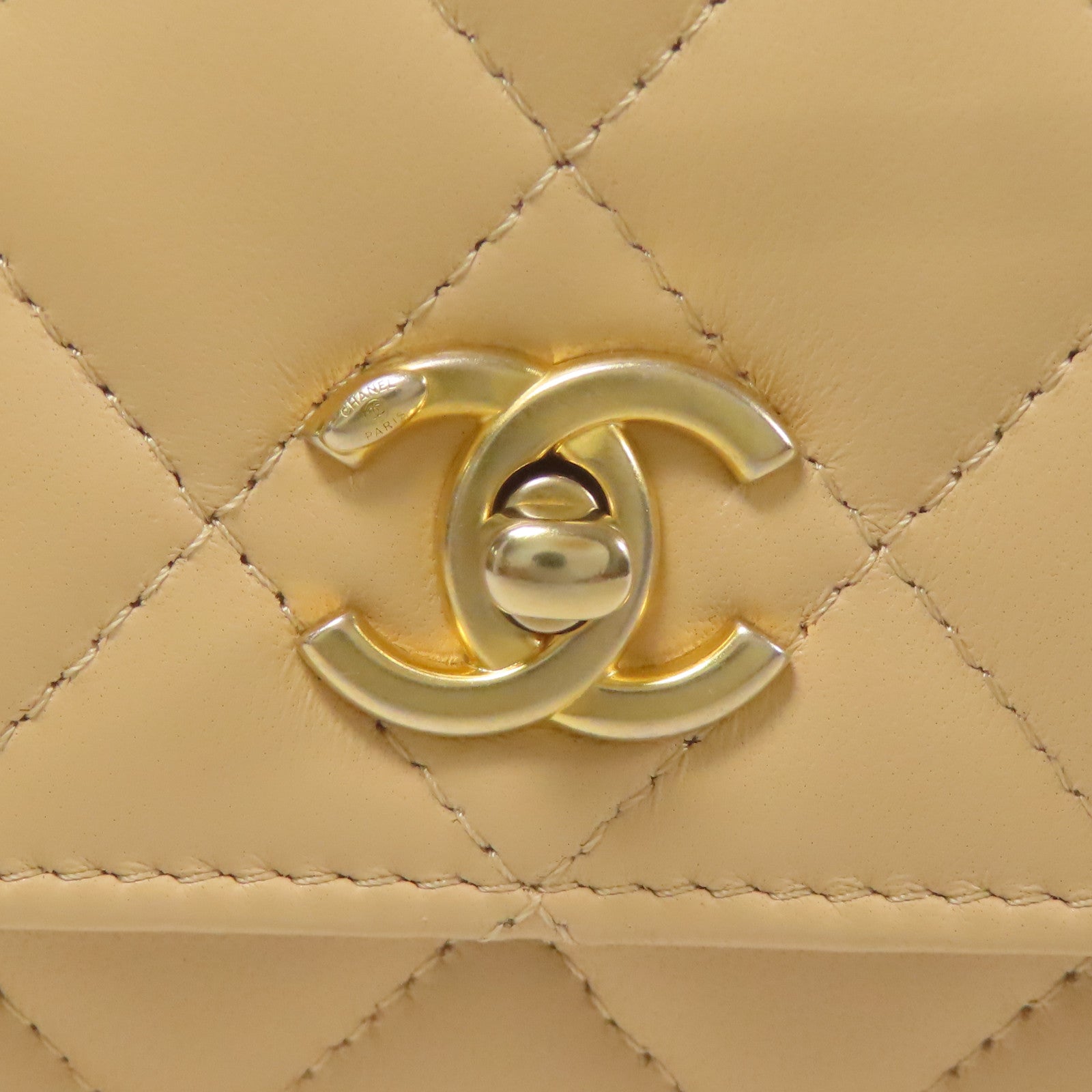 CHANEL 羊皮皮革WOC Wallet On Chain金扣鏈帶肩背袋