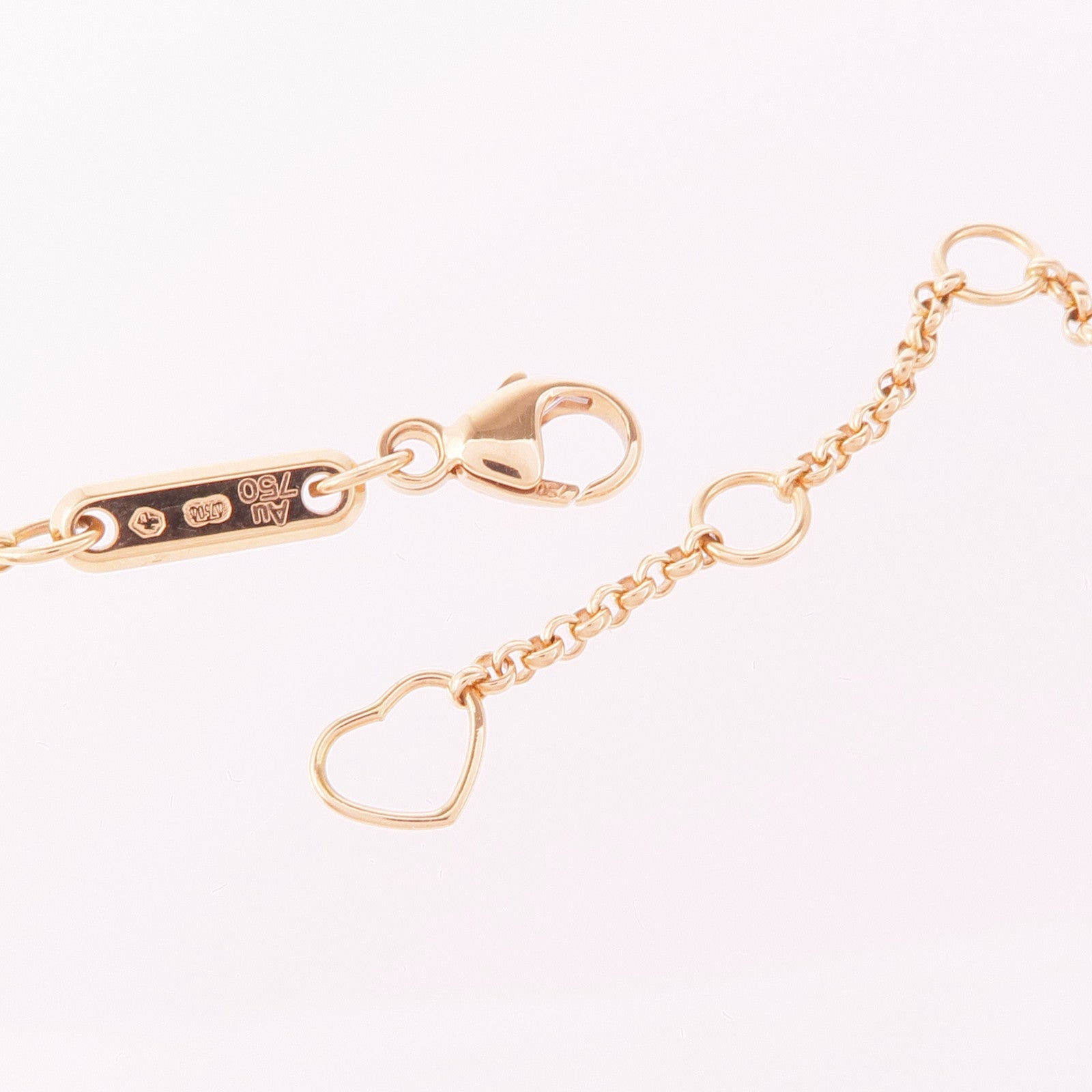 Chopard 18K玫瑰金Happy Hearts鑽石項鍊