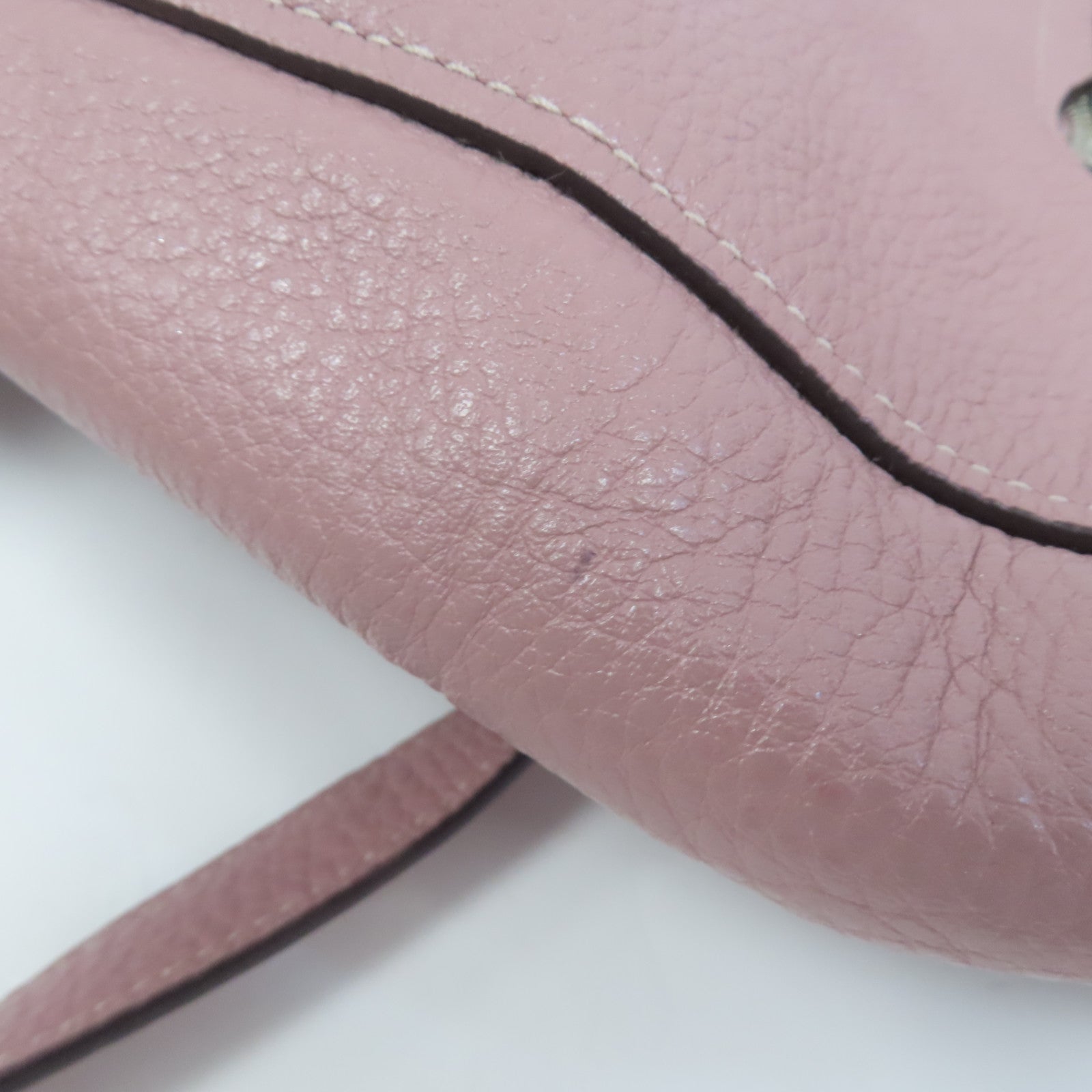 COACH 牛皮皮革Shoulder Bag銀扣手挽肩背兩用袋粉紅色