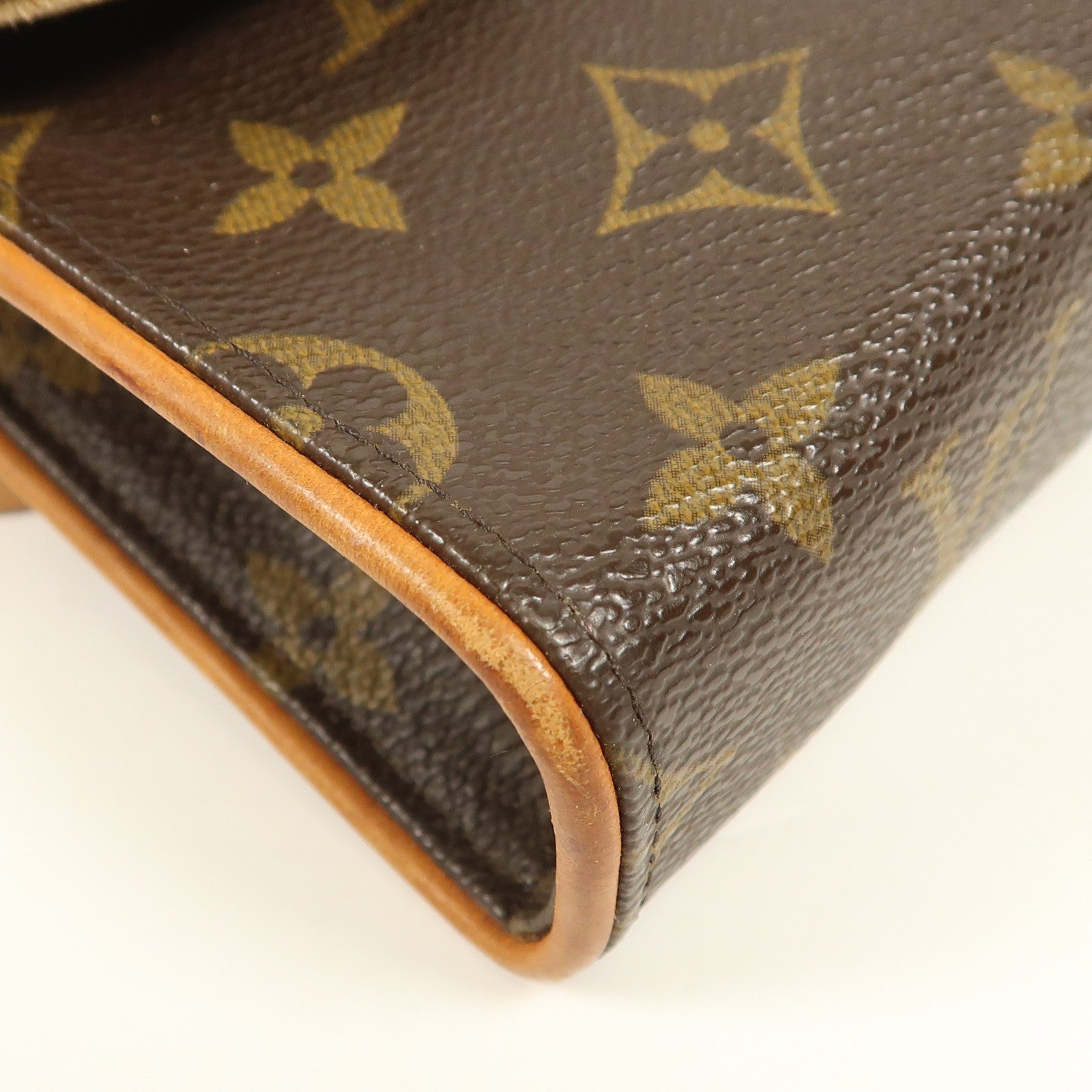 LOUIS VUITTON Monogram Pochette Florentine XS金扣腰包