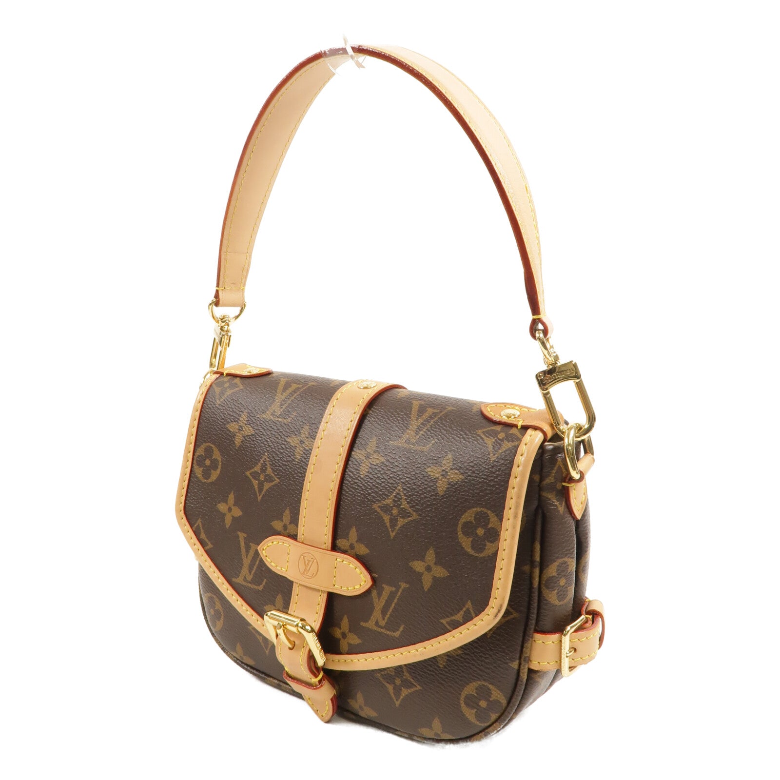 LOUIS VUITTON Monogram Saumur BB手挽肩背兩用袋