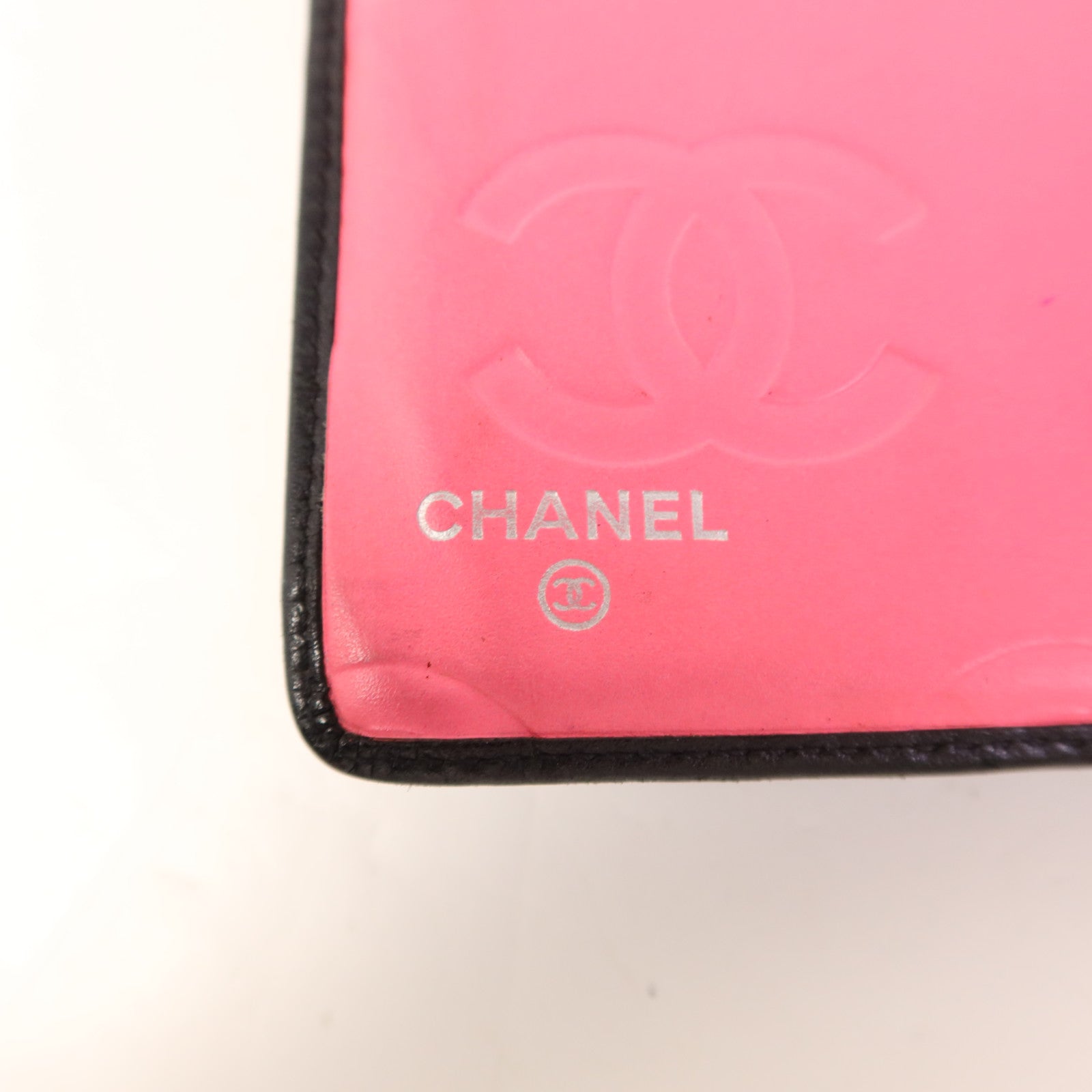 CHANEL 牛皮皮革Cambon Long Bifold Wallet銀扣長錢包