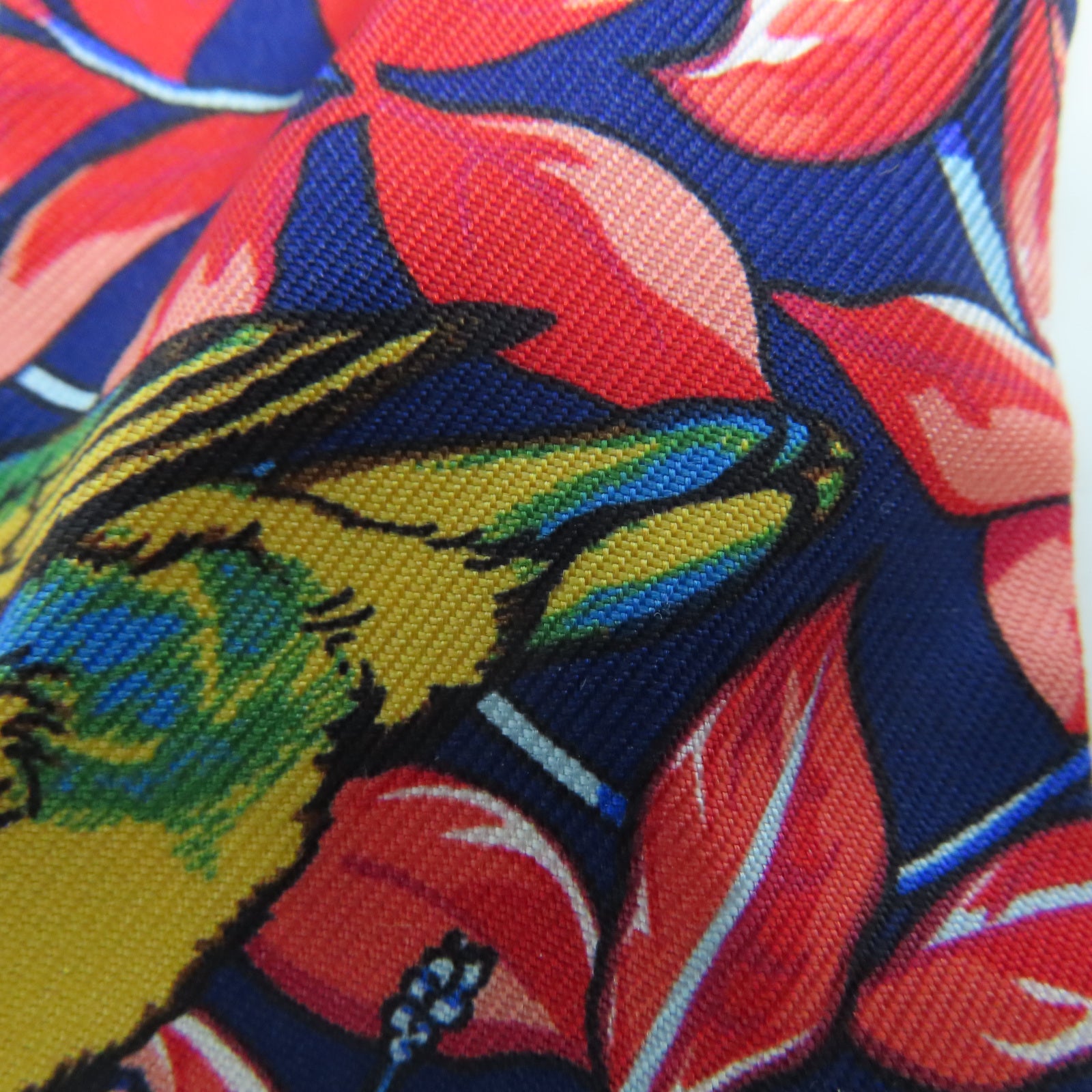 HERMES 【激減優惠】絲質Twilly絲巾藍色