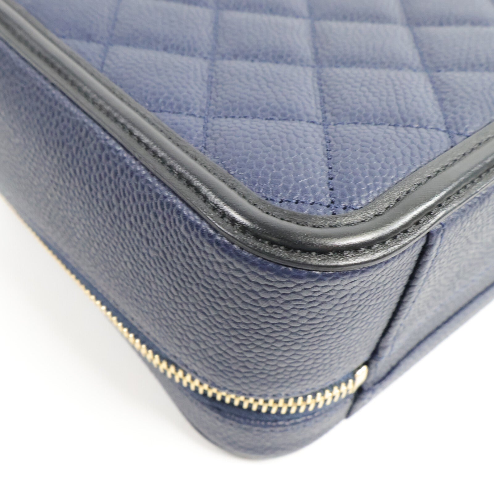 CHANEL 牛皮皮革CC Filigree Vanity Case手挽肩背兩用袋