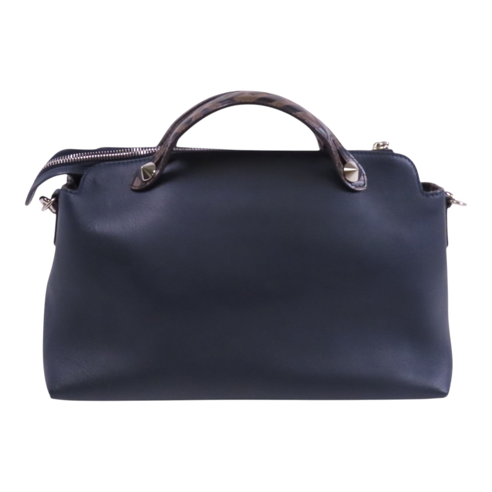 FENDI 牛皮皮革By The Way銀扣手挽肩背兩用袋