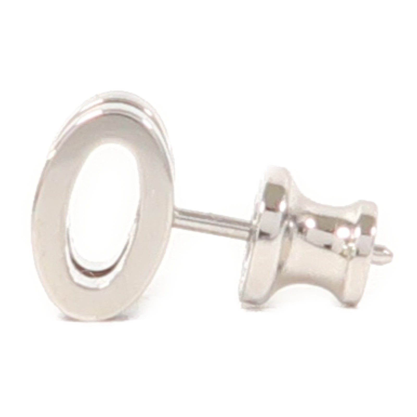 HERMES 金屬Mini Pop H Earrings銀扣耳環黑色