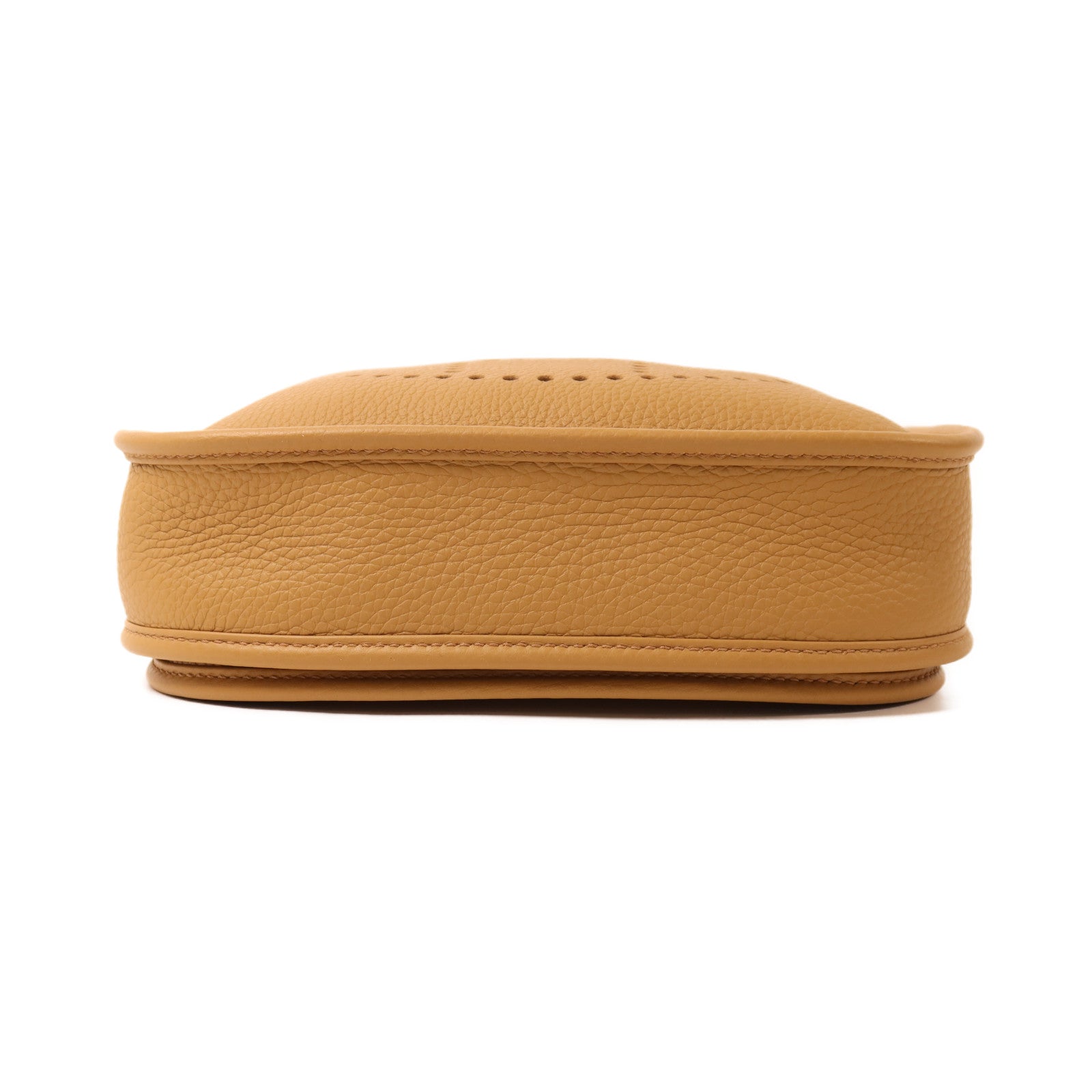 HERMES Clemence皮革Evelyne 23金扣肩背袋Biscuit