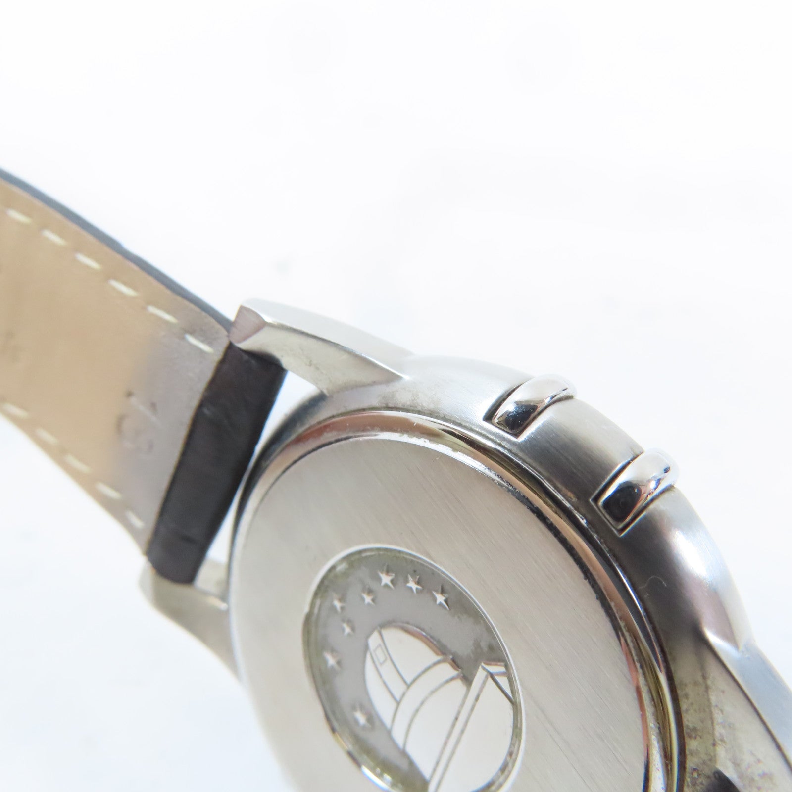 OMEGA Constellation不鏽鋼手錶石英機芯白色#18.25cm