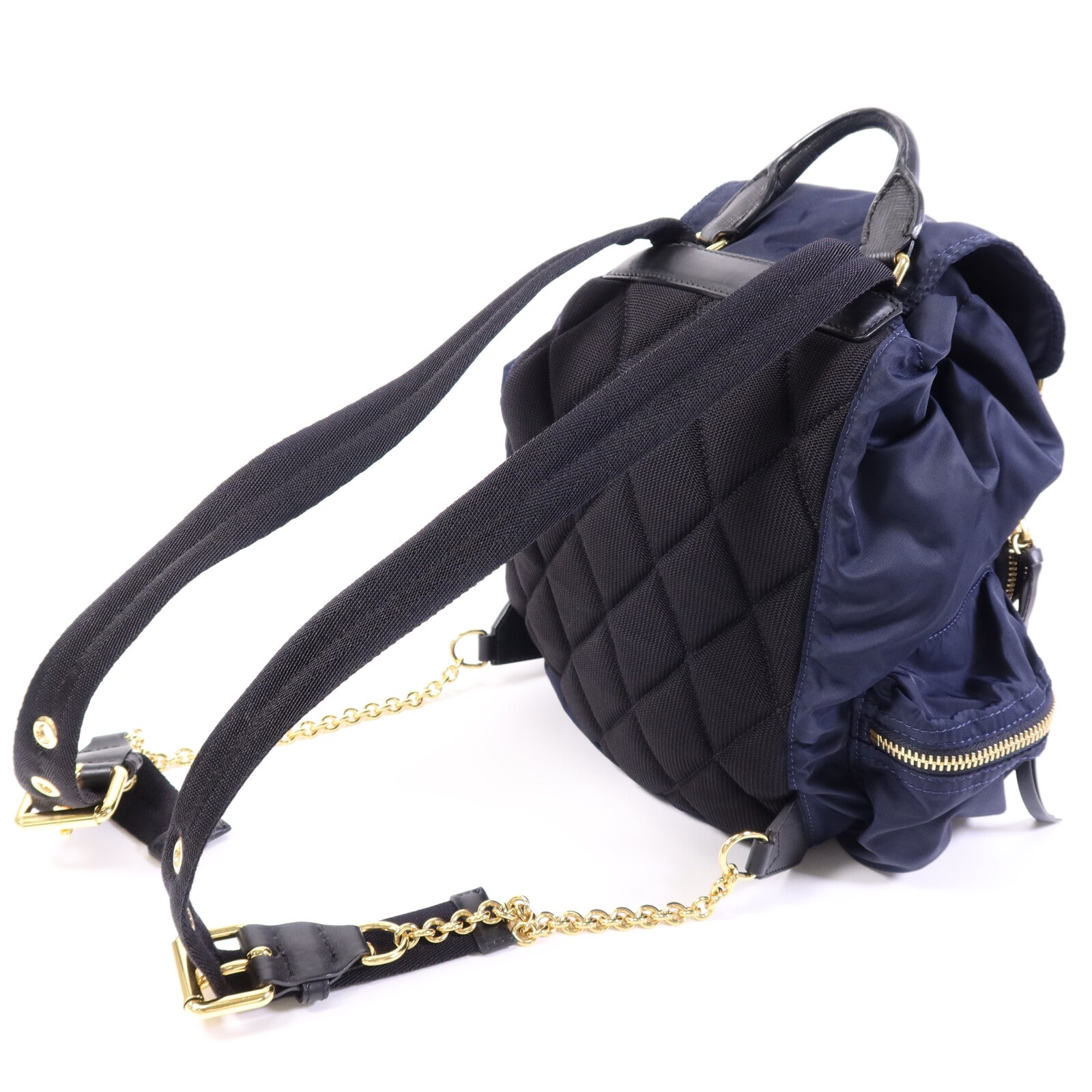 BURBERRY 尼龍Backpack金扣背包