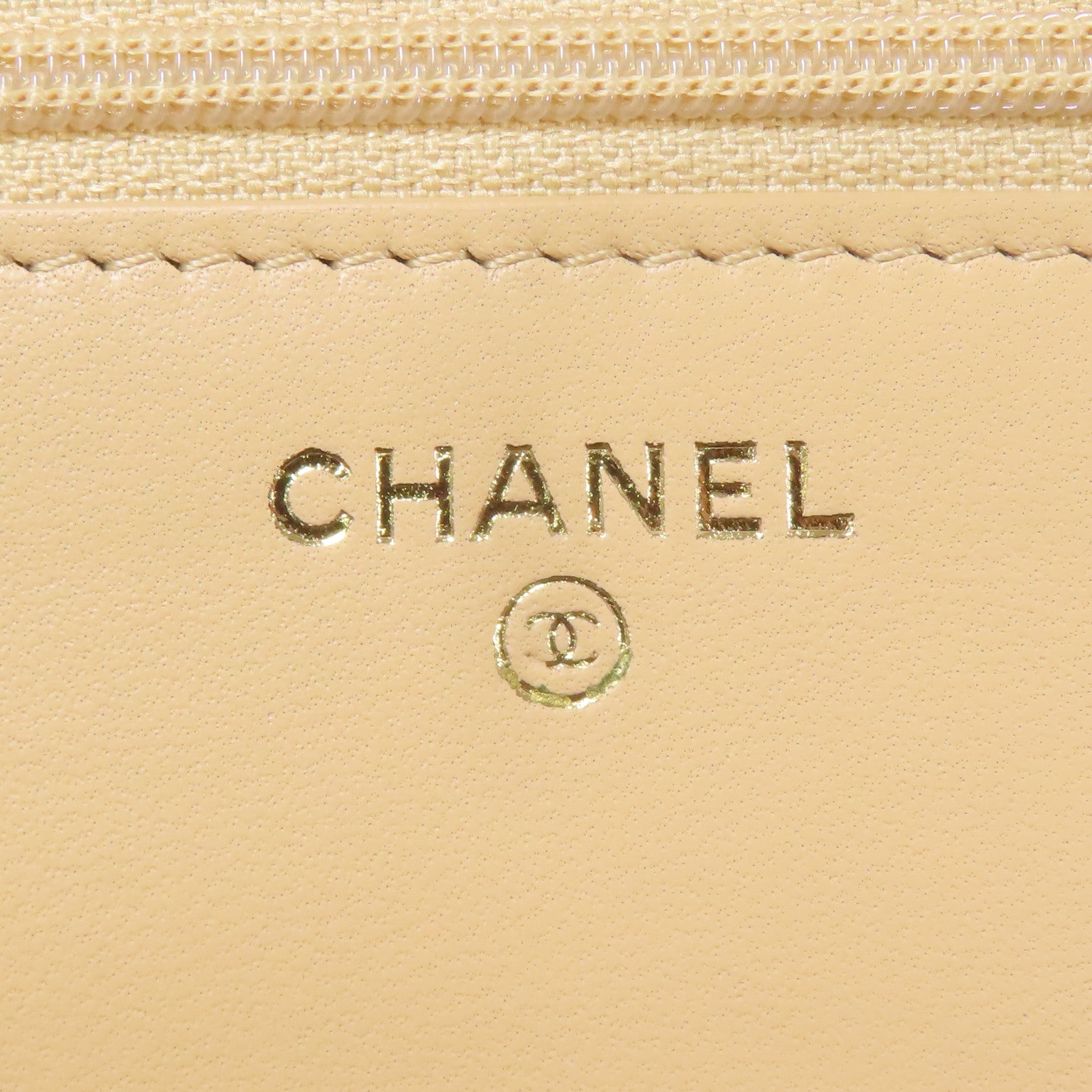 CHANEL 羊皮皮革WOC Wallet On Chain金扣鏈帶肩背袋