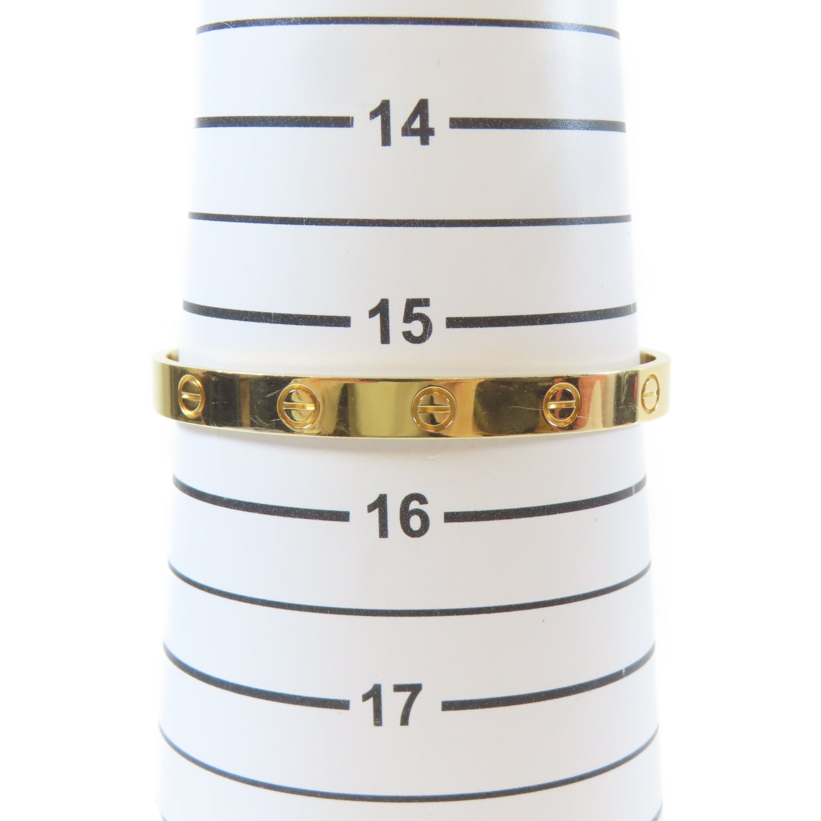CARTIER 18K黃金Love Bracelet手鐲Cartier#17