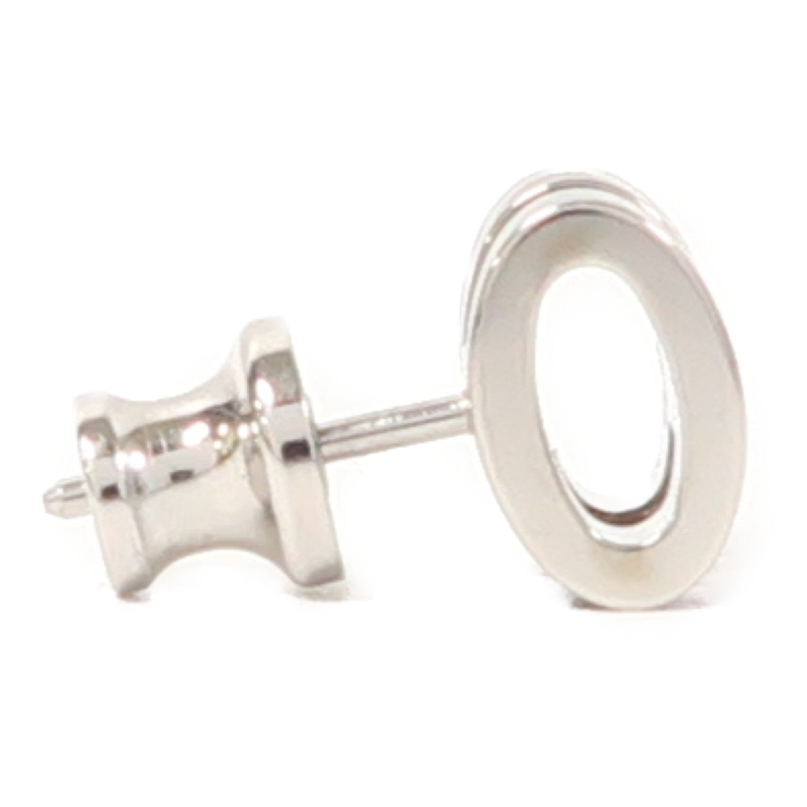 HERMES 金屬Mini Pop H Earrings銀扣耳環黑色