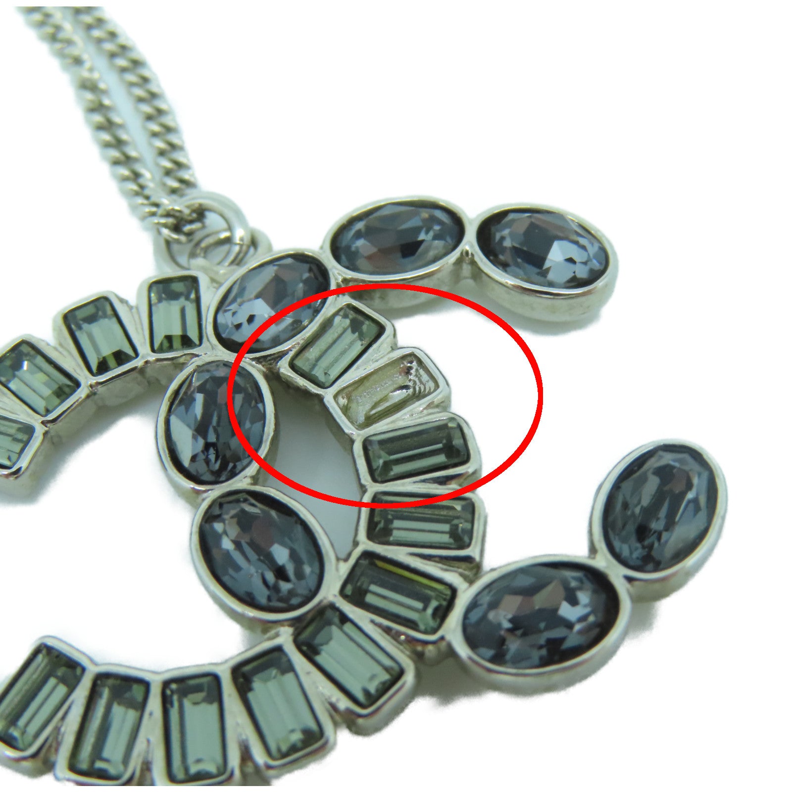 CHANEL 【激減優惠】金屬Necklace項鍊銀色