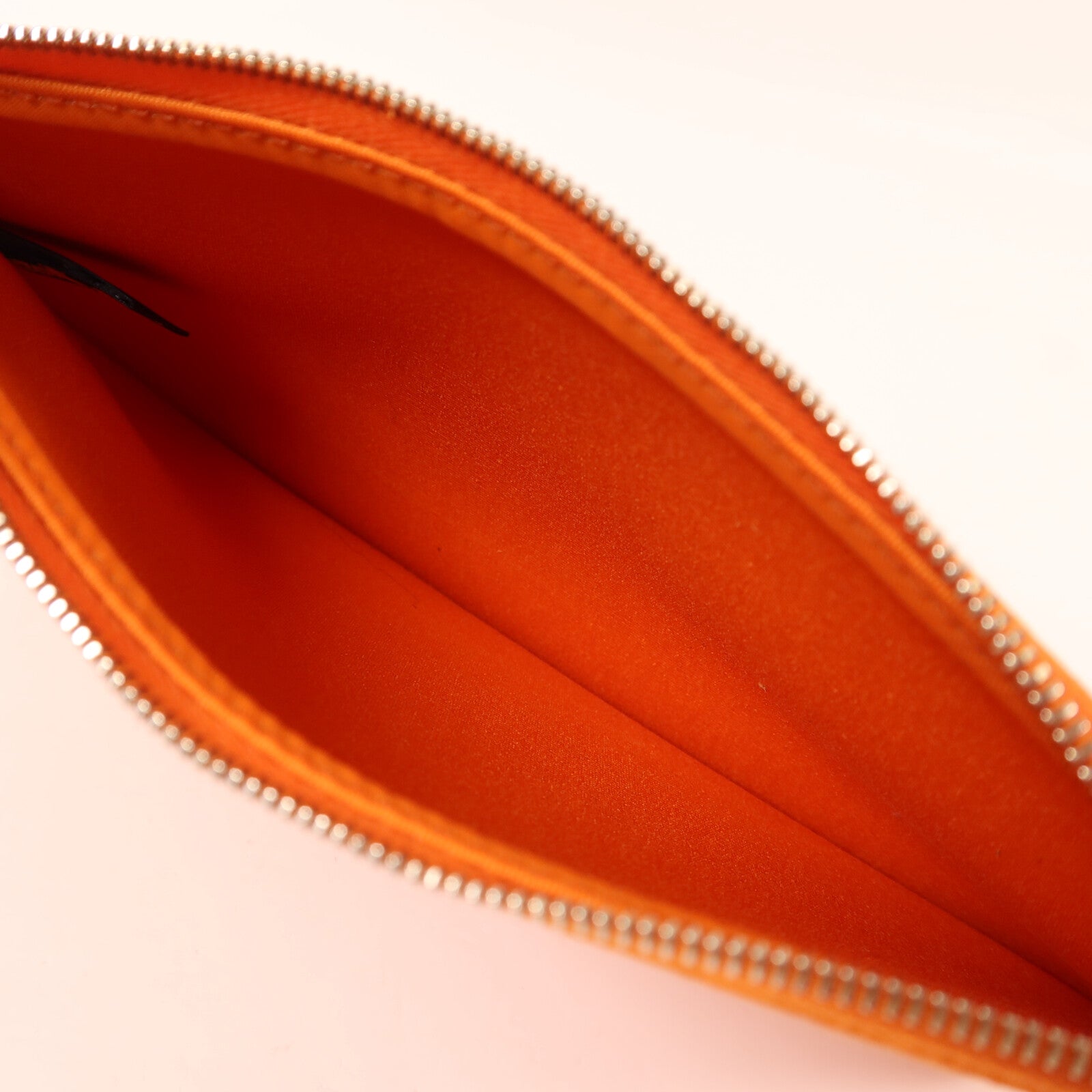 HERMES 帆布Herbag PM銀扣手挽肩背兩用袋Orange