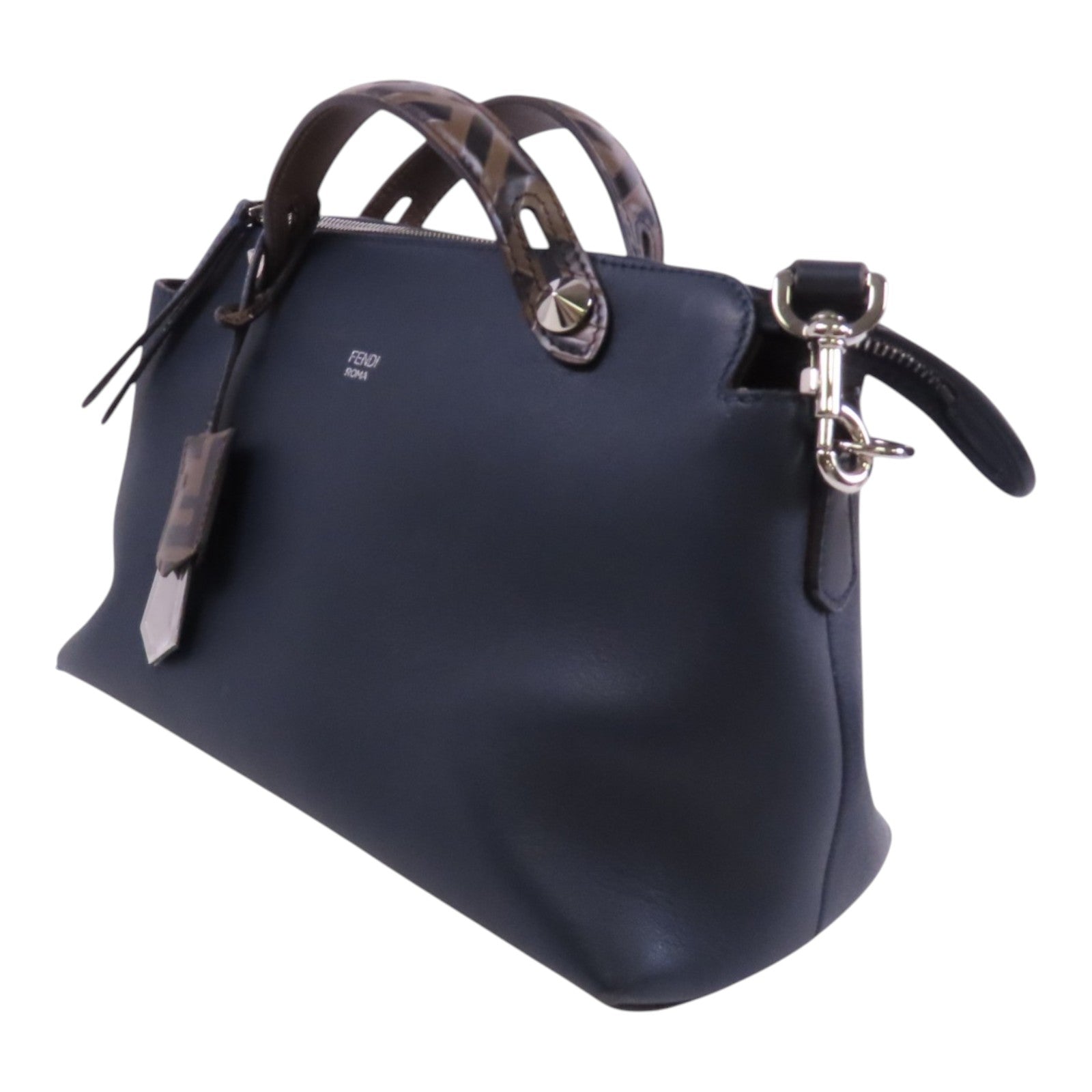 FENDI 牛皮皮革By The Way銀扣手挽肩背兩用袋