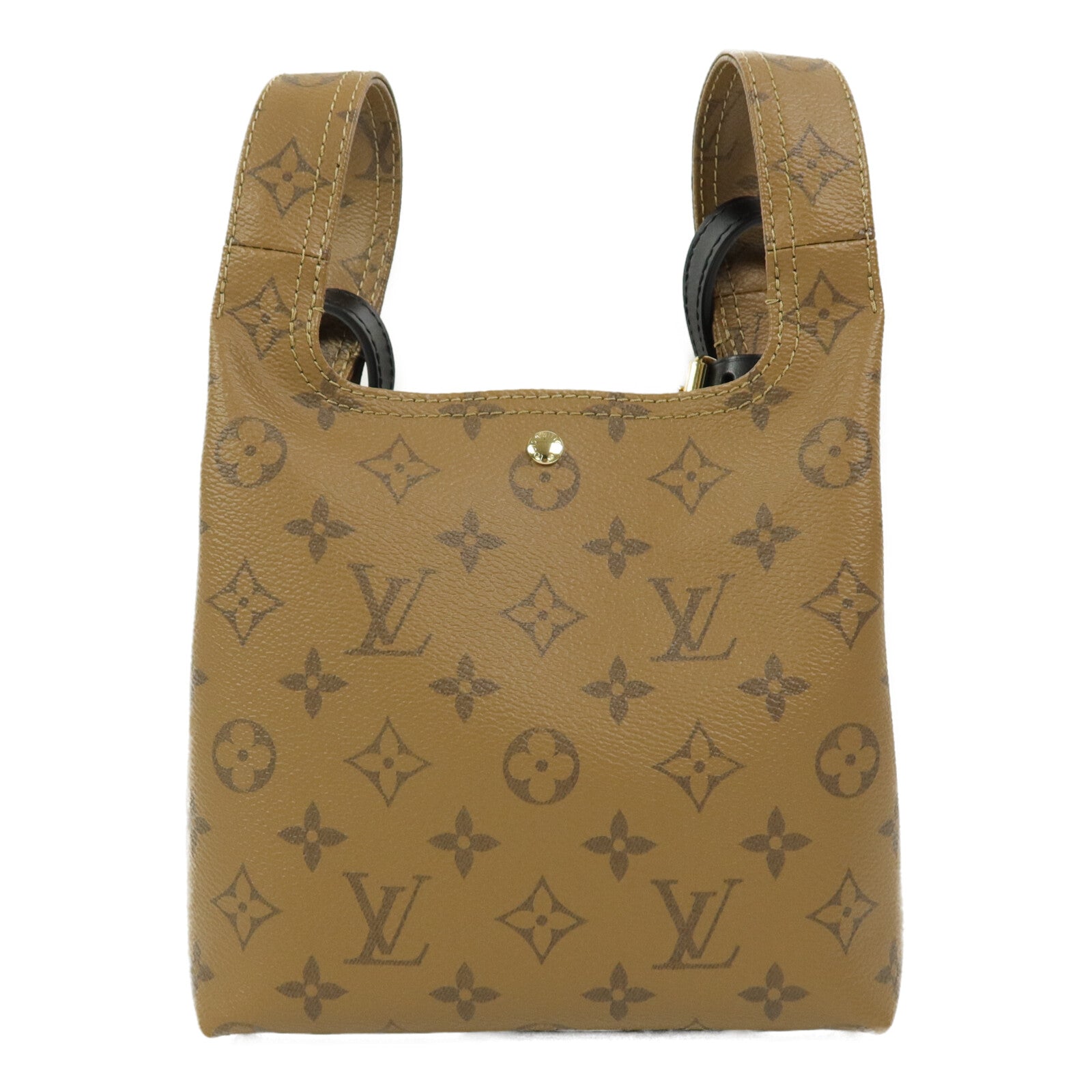 LOUIS VUITTON Monogram Reverse Atlantis BB金扣手挽肩背兩用袋