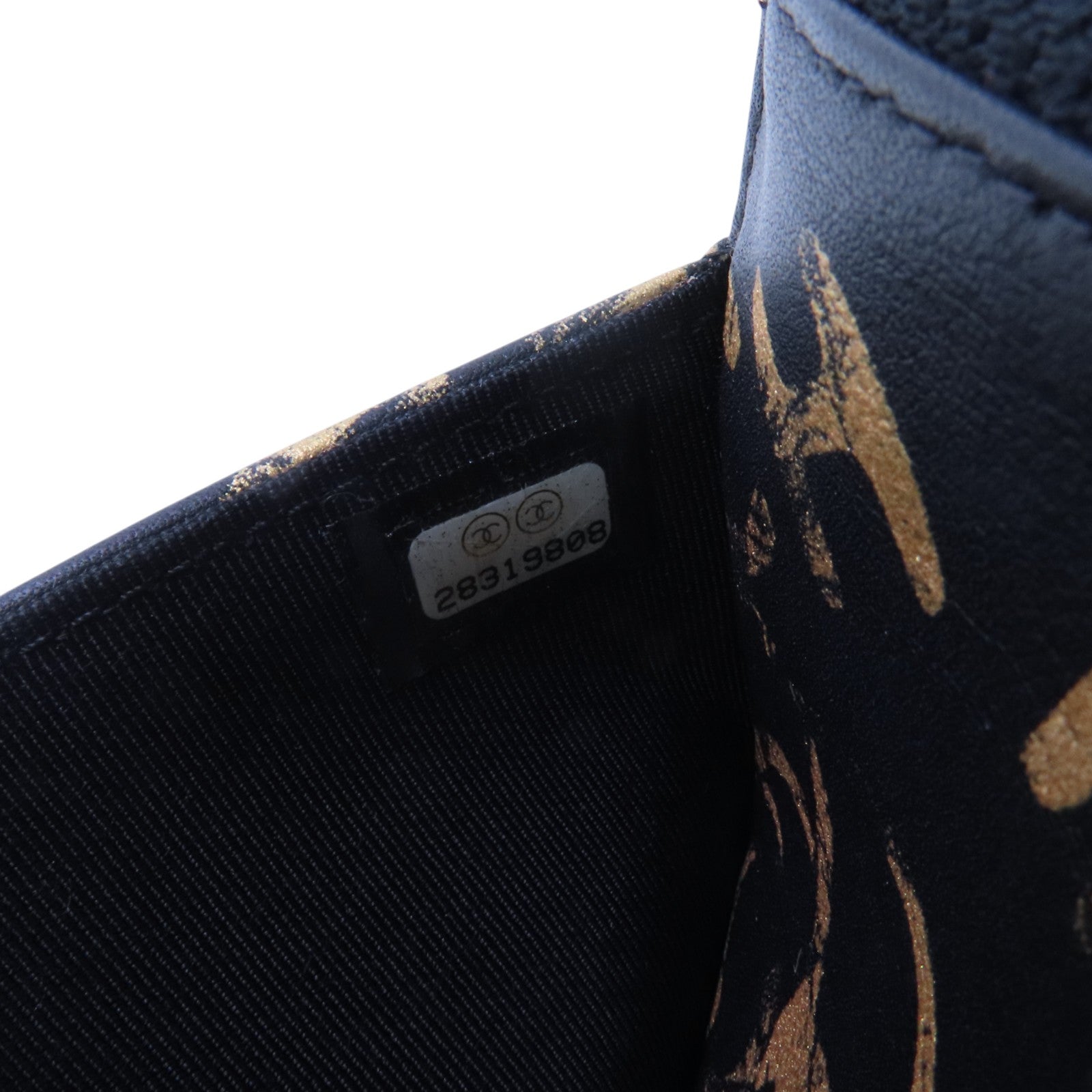 CHANEL 牛皮皮革WOC Wallet On Chain金扣鏈帶肩背袋