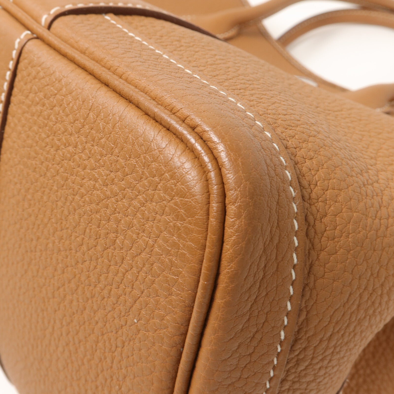 HERMES Country皮革Garden Party TPM手挽袋Gold