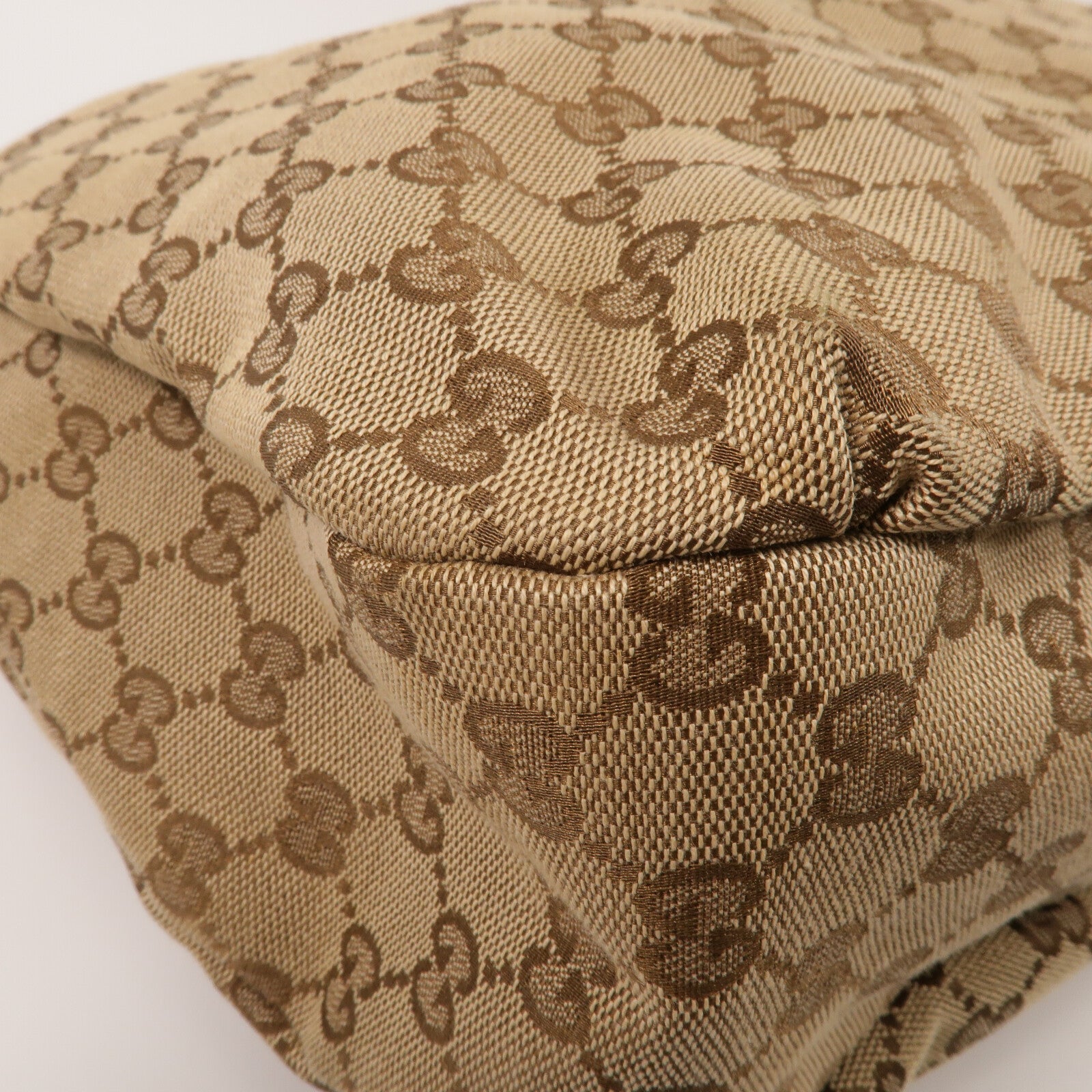 GUCCI 帆布GG Web Hobo肩背袋