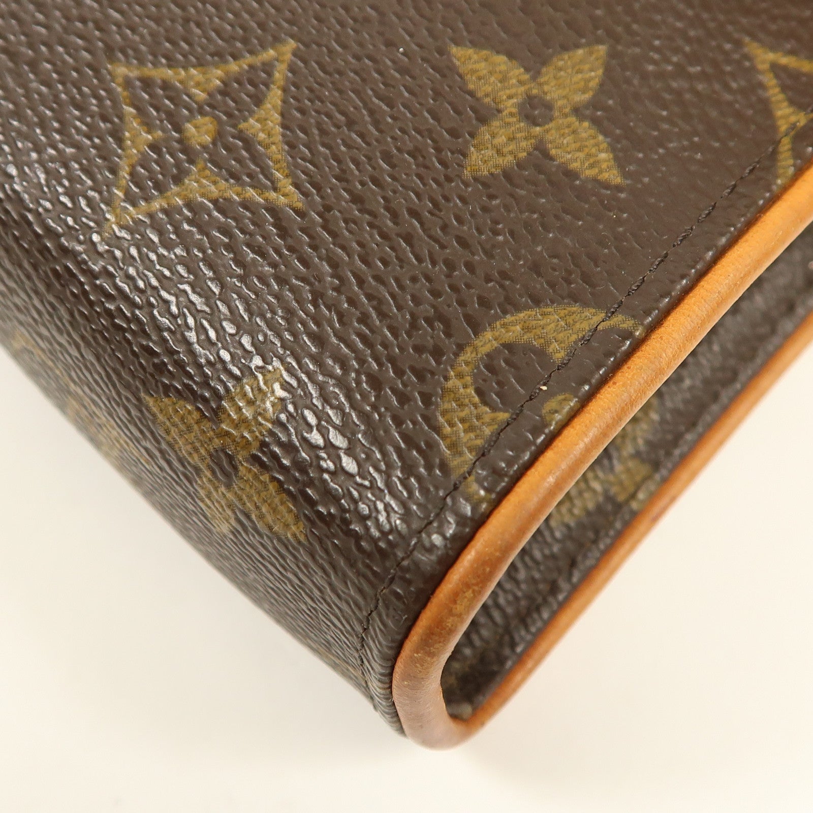 LOUIS VUITTON Monogram Pochette Florentine XS金扣腰包