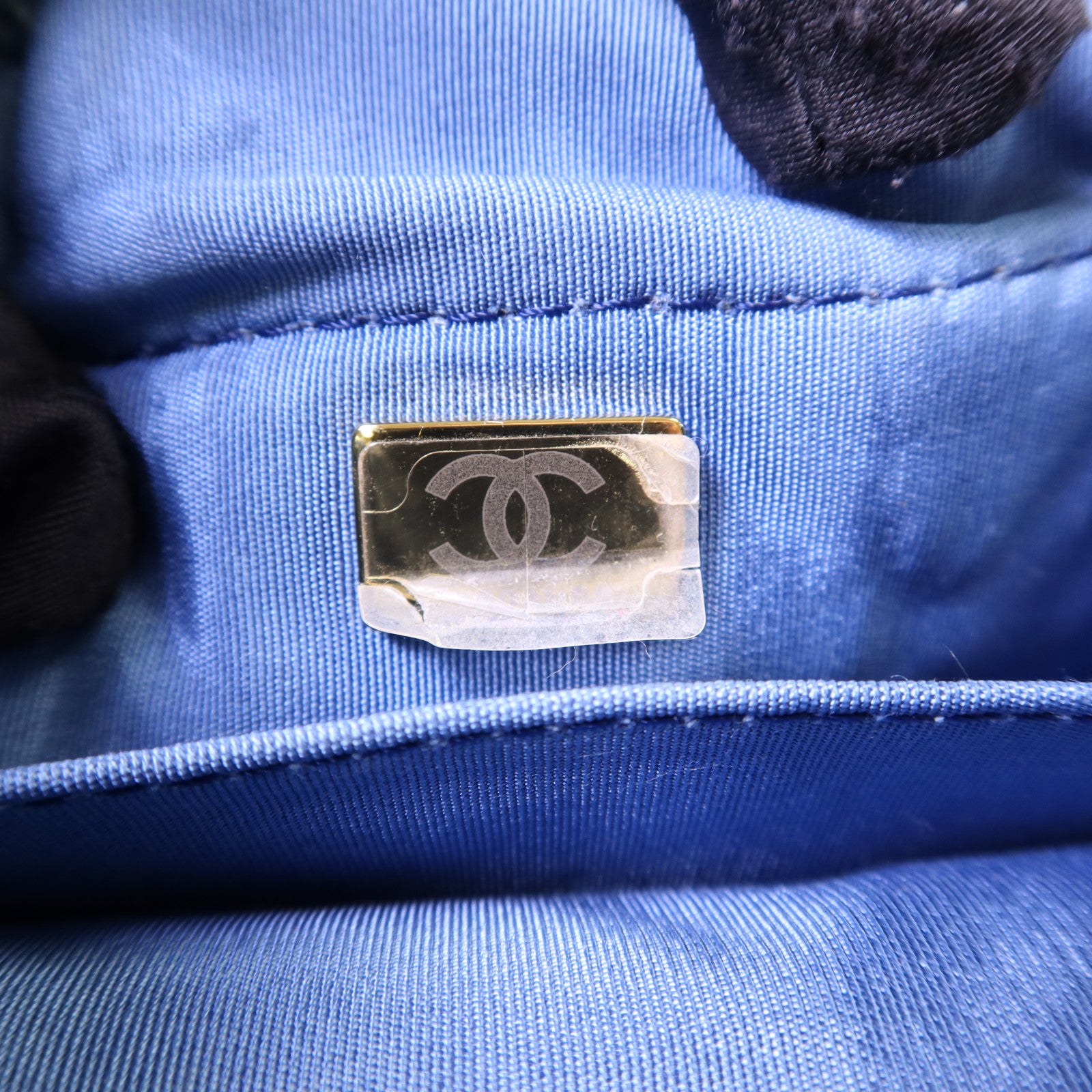 CHANEL 【激減優惠】牛仔布料Denim Mood Chain Bucket Bag金扣鏈帶肩背袋