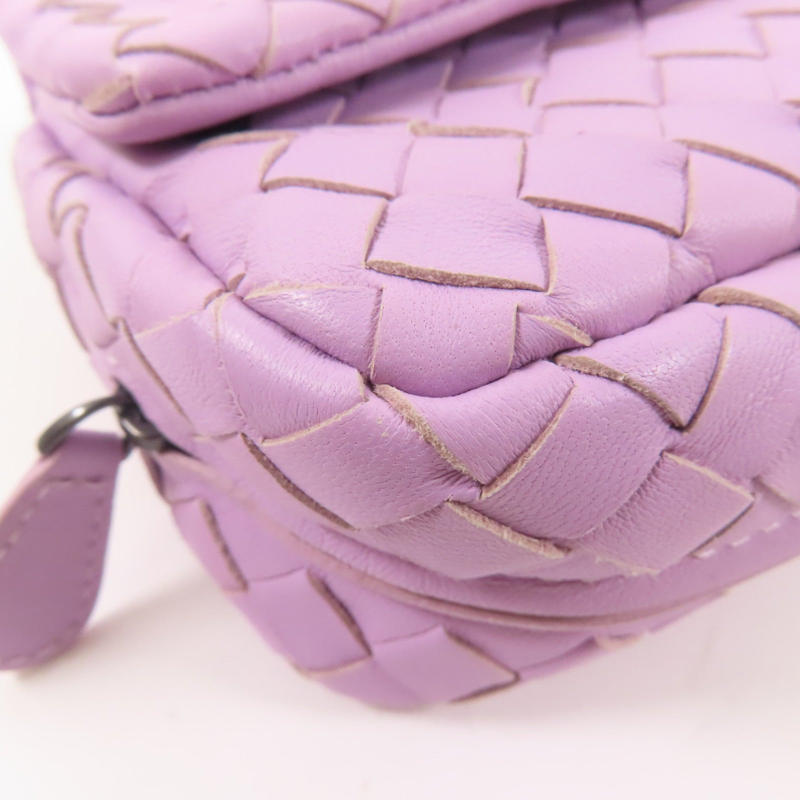 BOTTEGA VENETA 牛皮皮革Chain Shoulder鏈帶肩背袋紫色