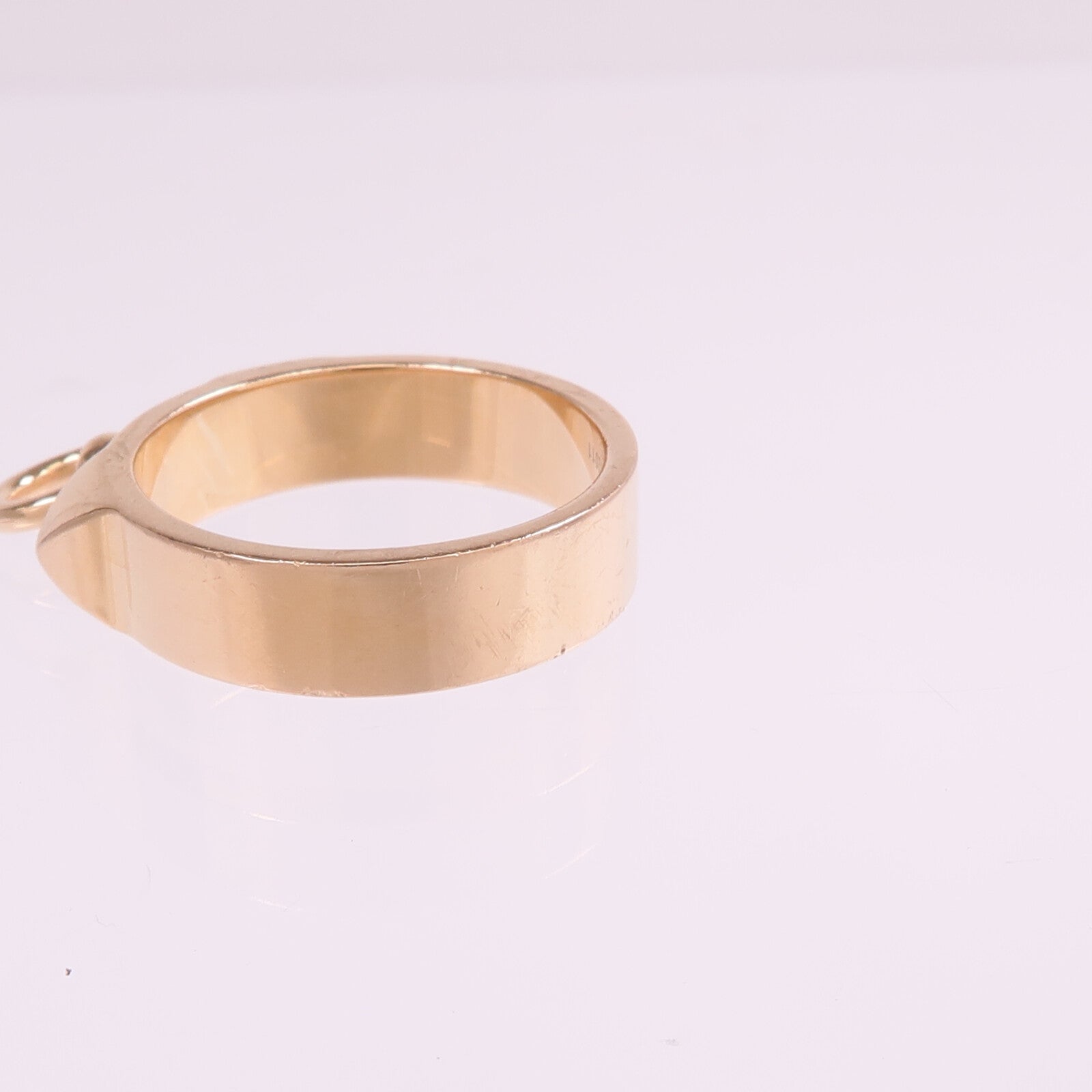 HERMES 【激減優惠】18K玫瑰金Collier de chien Ring戒指Hermes#51/US#5.75