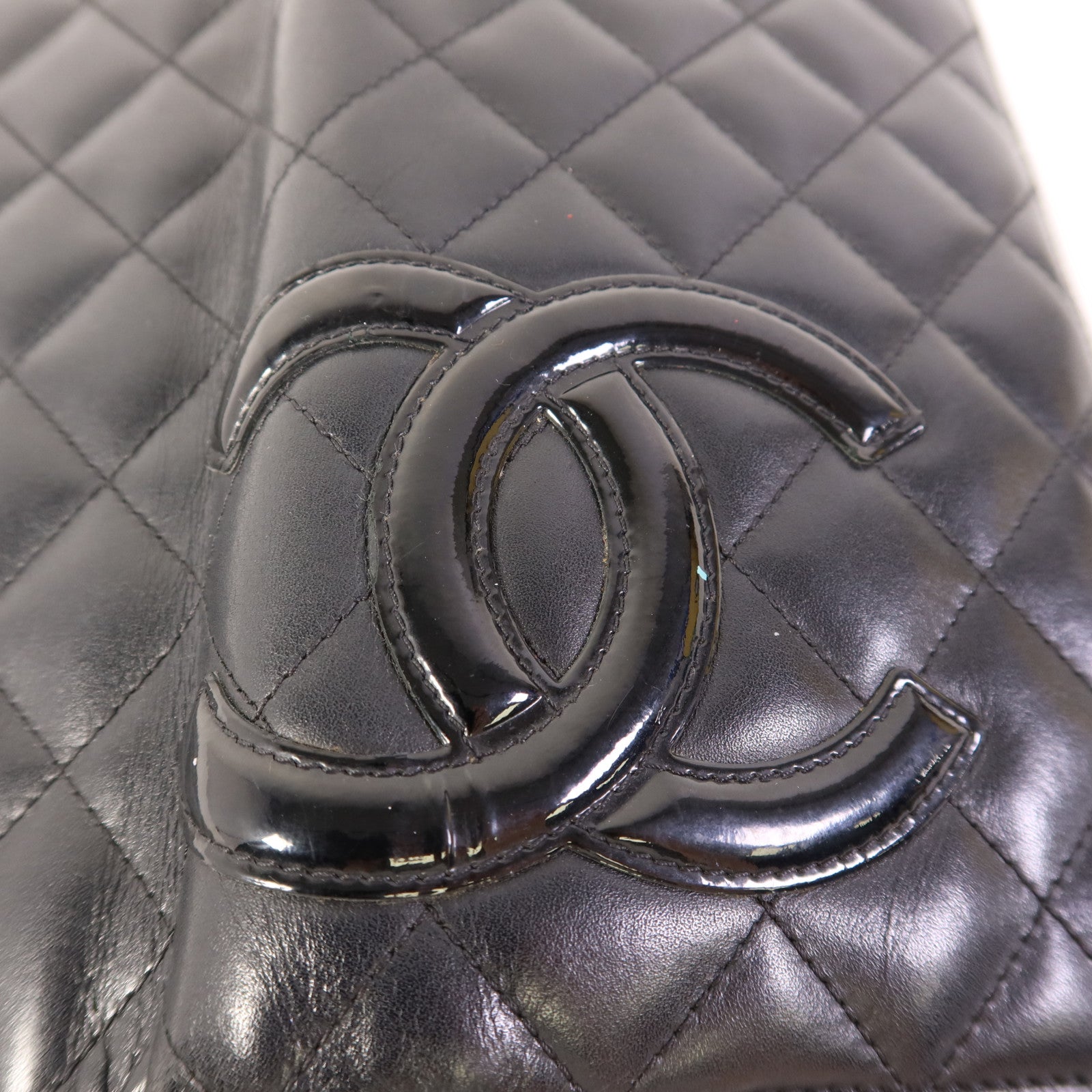 CHANEL 牛皮皮革Cambon Long Bifold Wallet銀扣長錢包