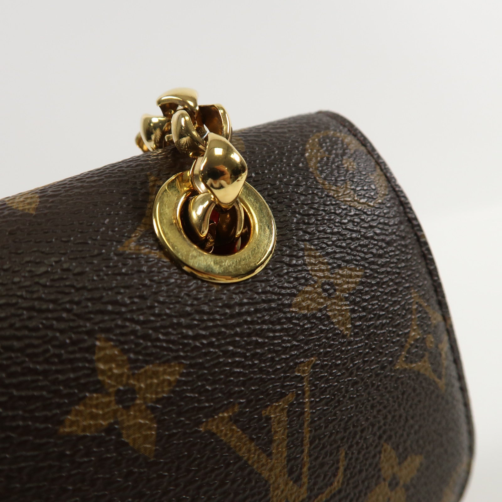 LOUIS VUITTON Monogram Victoire金扣鏈帶肩背袋