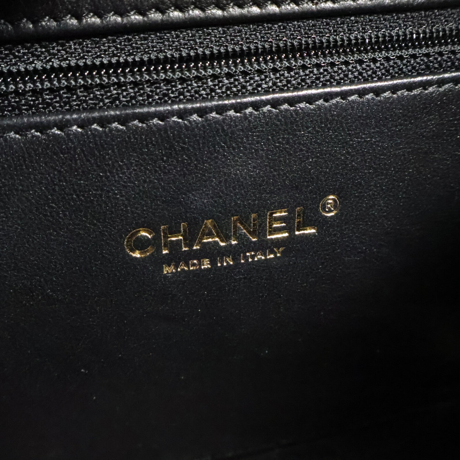 CHANEL 牛皮皮革CC Filigree Vanity Case手挽肩背兩用袋