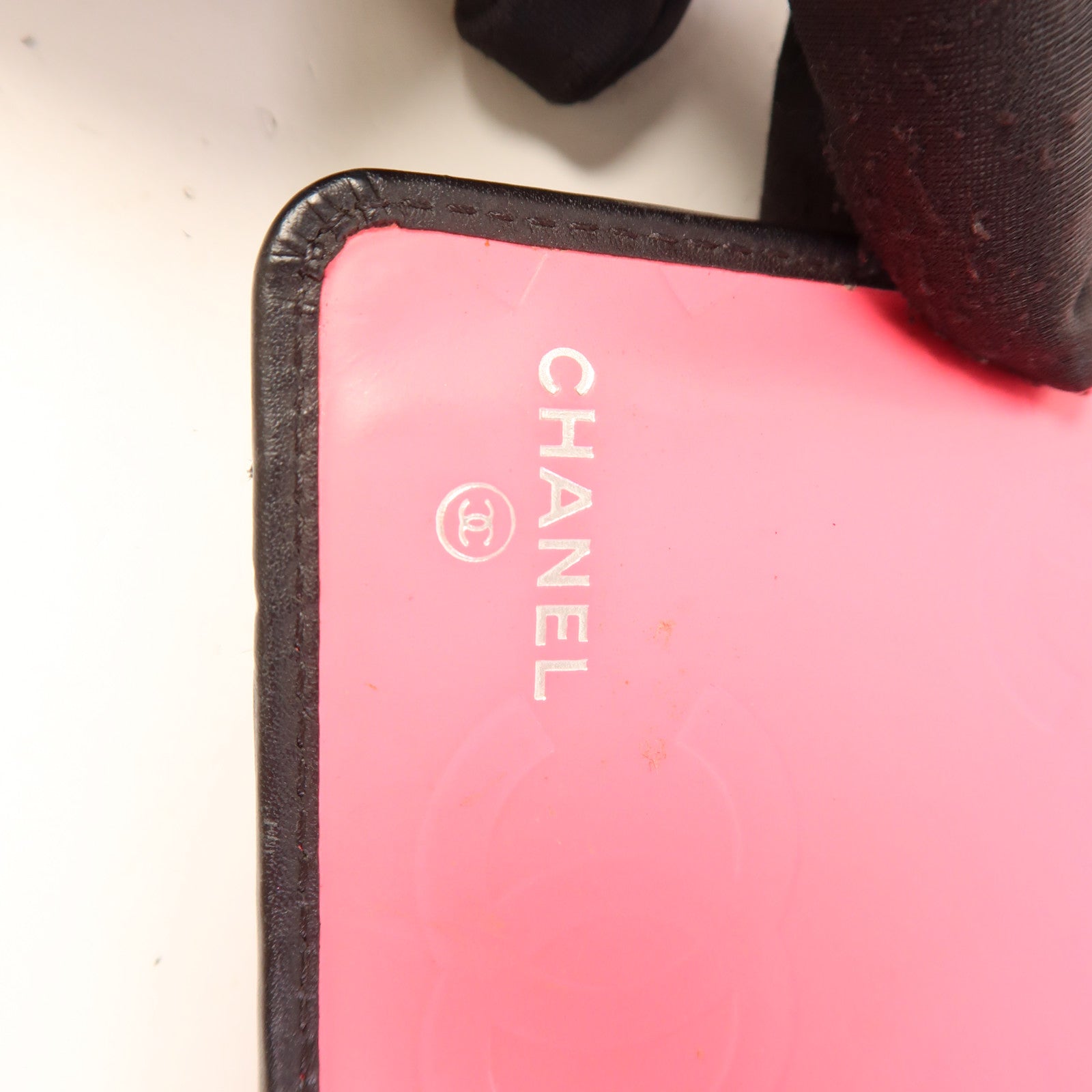 CHANEL 【激減優惠】牛皮皮革Cambon Wallet銀扣長錢包