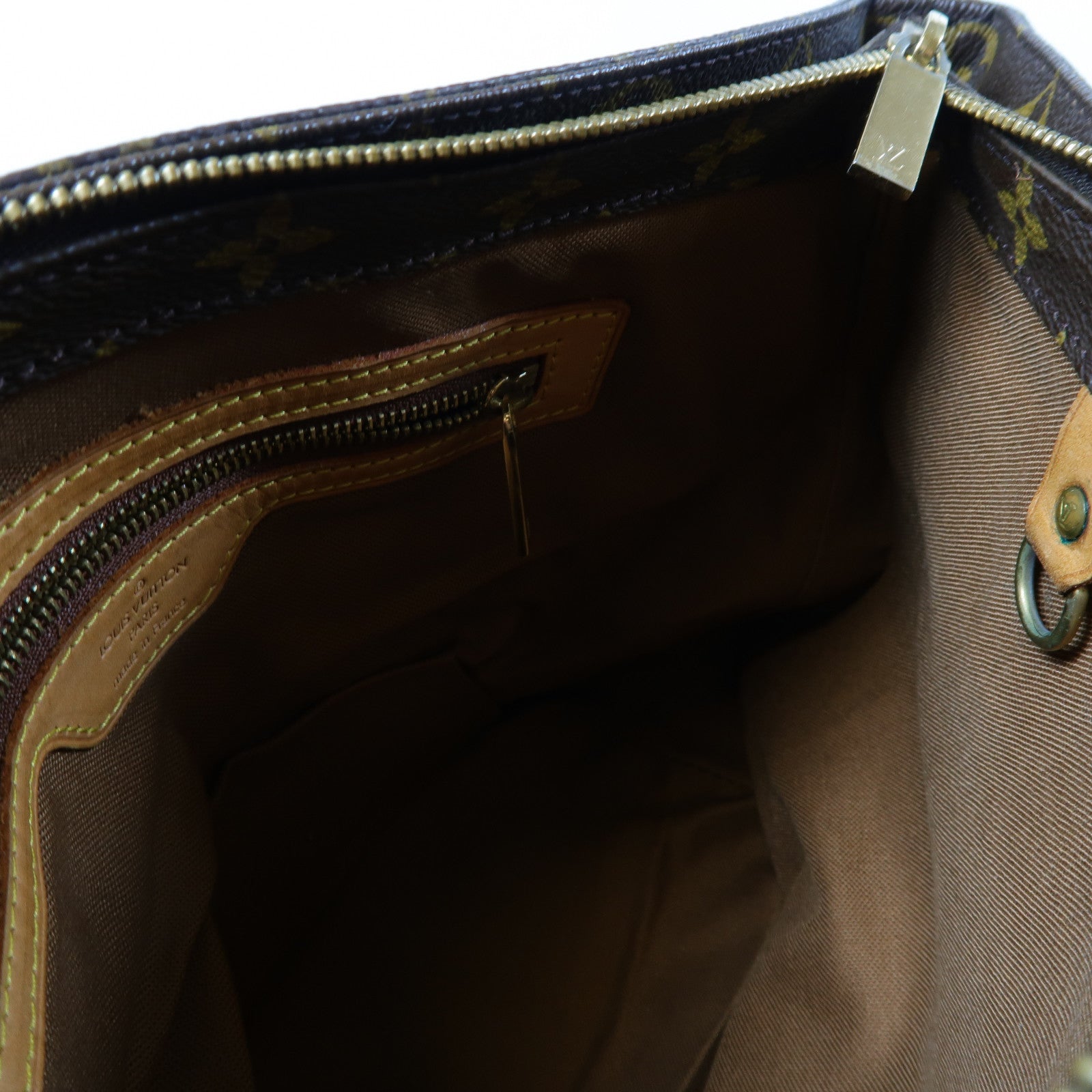 LOUIS VUITTON Monogram Cabas Piano金扣手挽袋啡色