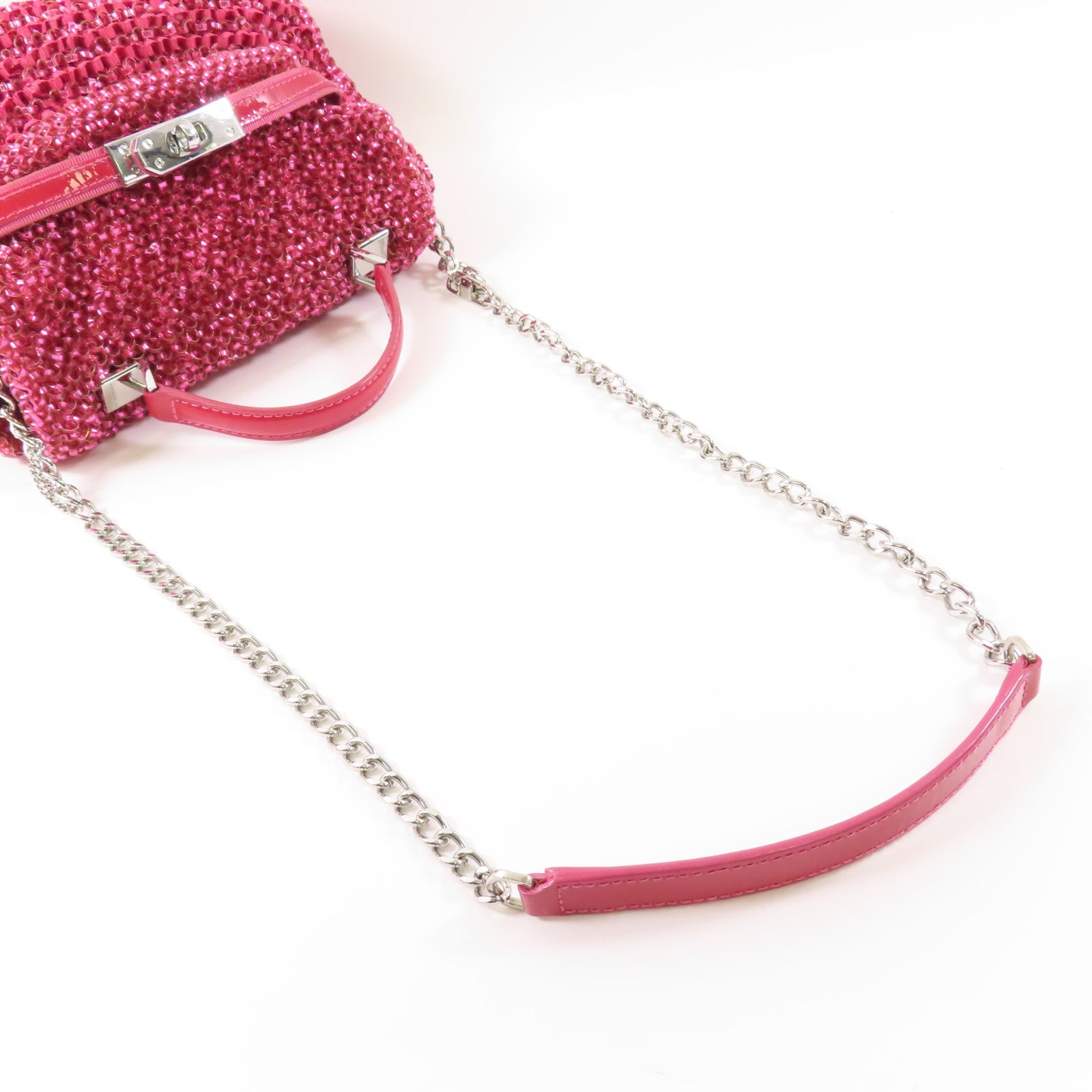 ANTEPRIMA PVC Shoulder Bag銀扣鏈帶手挽肩背兩用袋